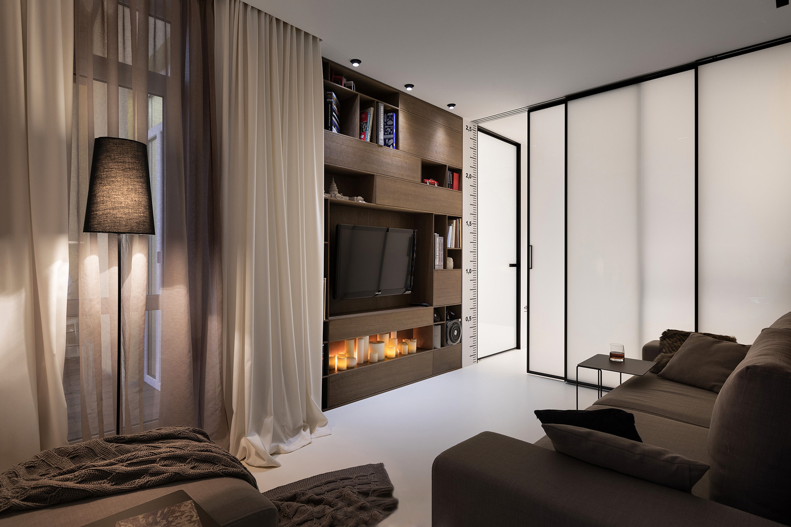 现代极简40平米小公寓住宅室内设计-10