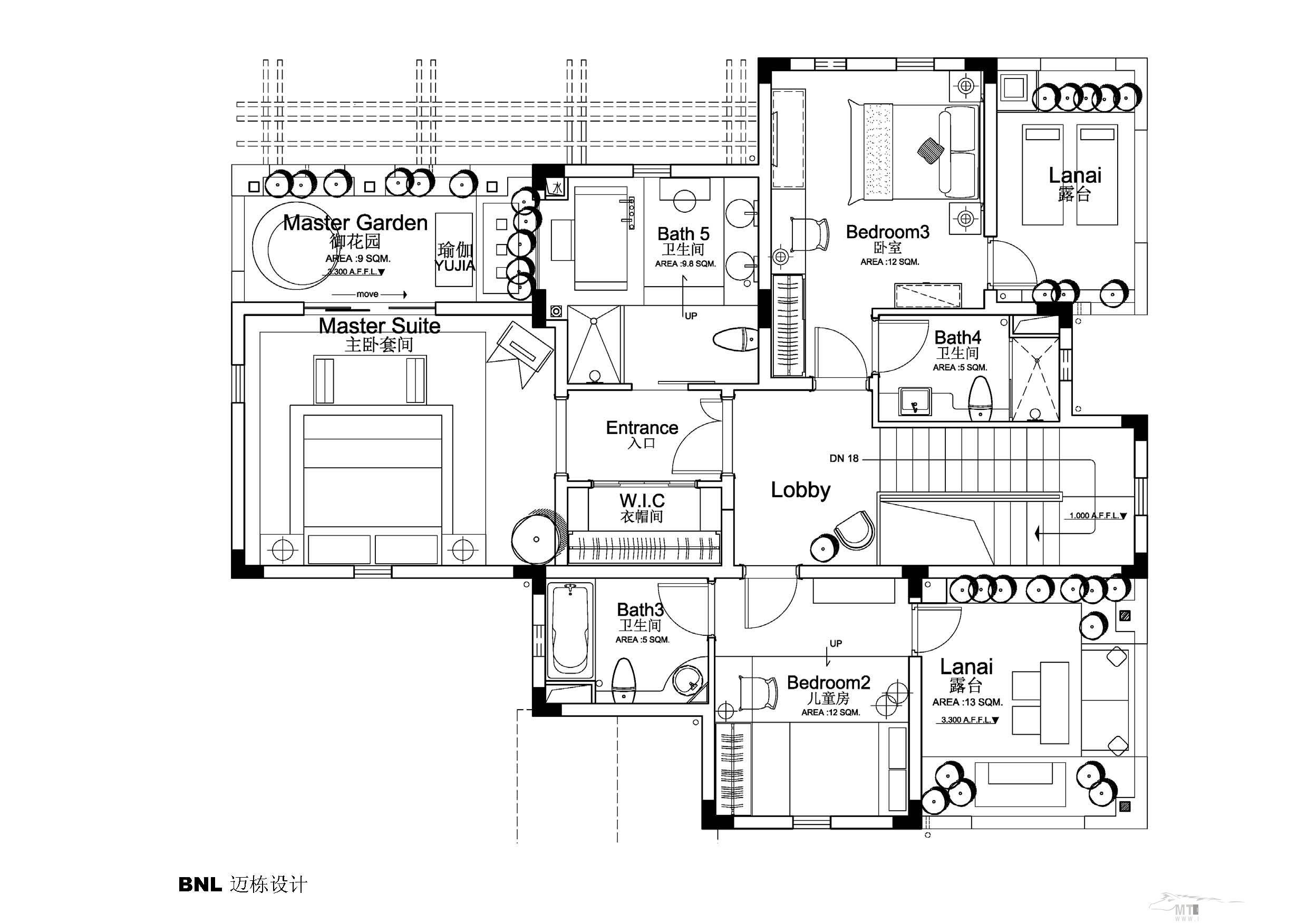 BNL architects  堤亚纳昱墅别墅样板房概念设计-20