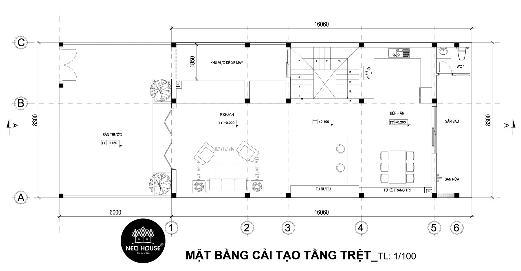 现代三层美宅设计典范 | NEOHouse 打造 Tan Phú 130 平米办公空间-11