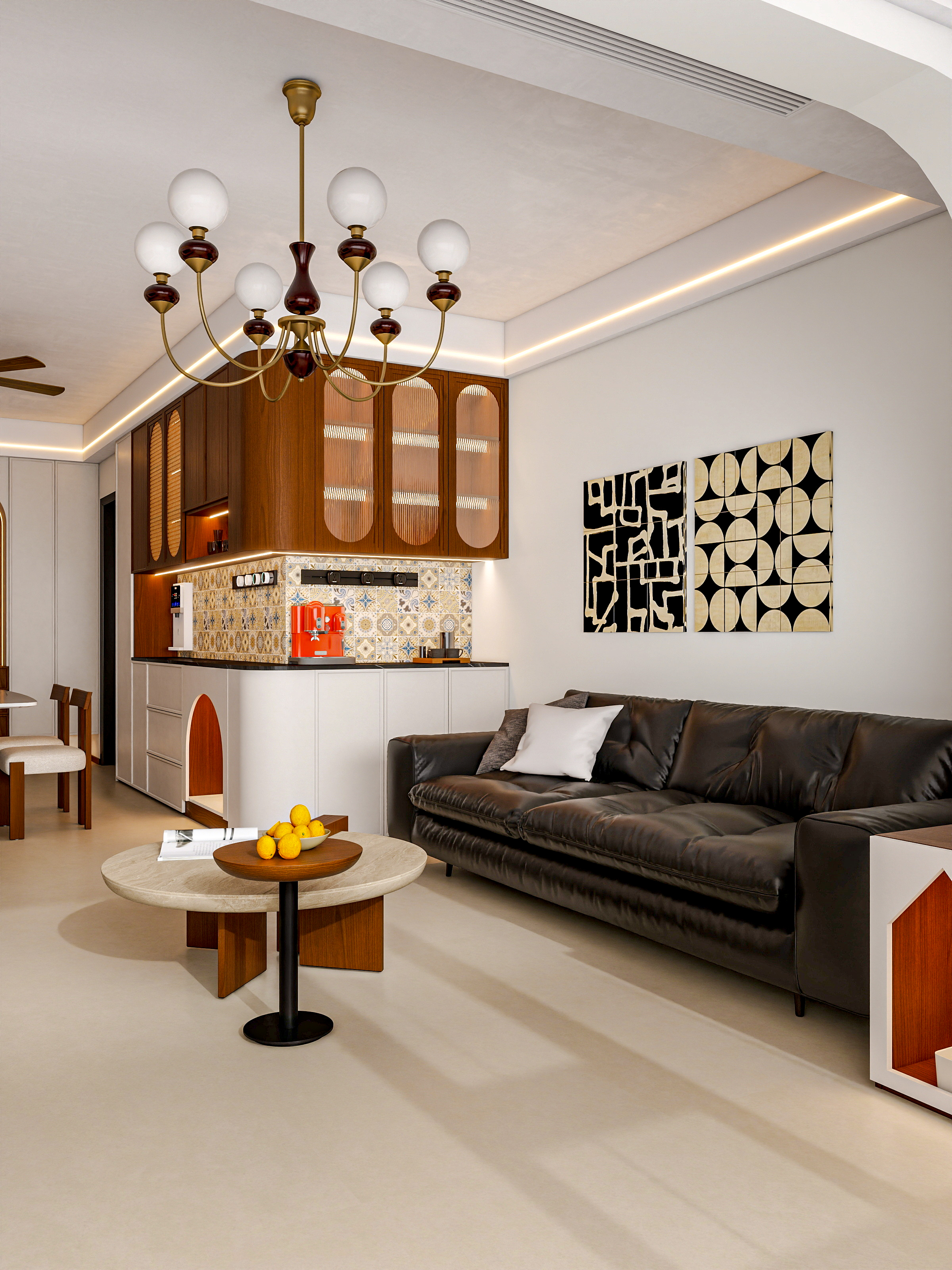 四川成都中海锦江城花涧（109平方中古风三居室）-4