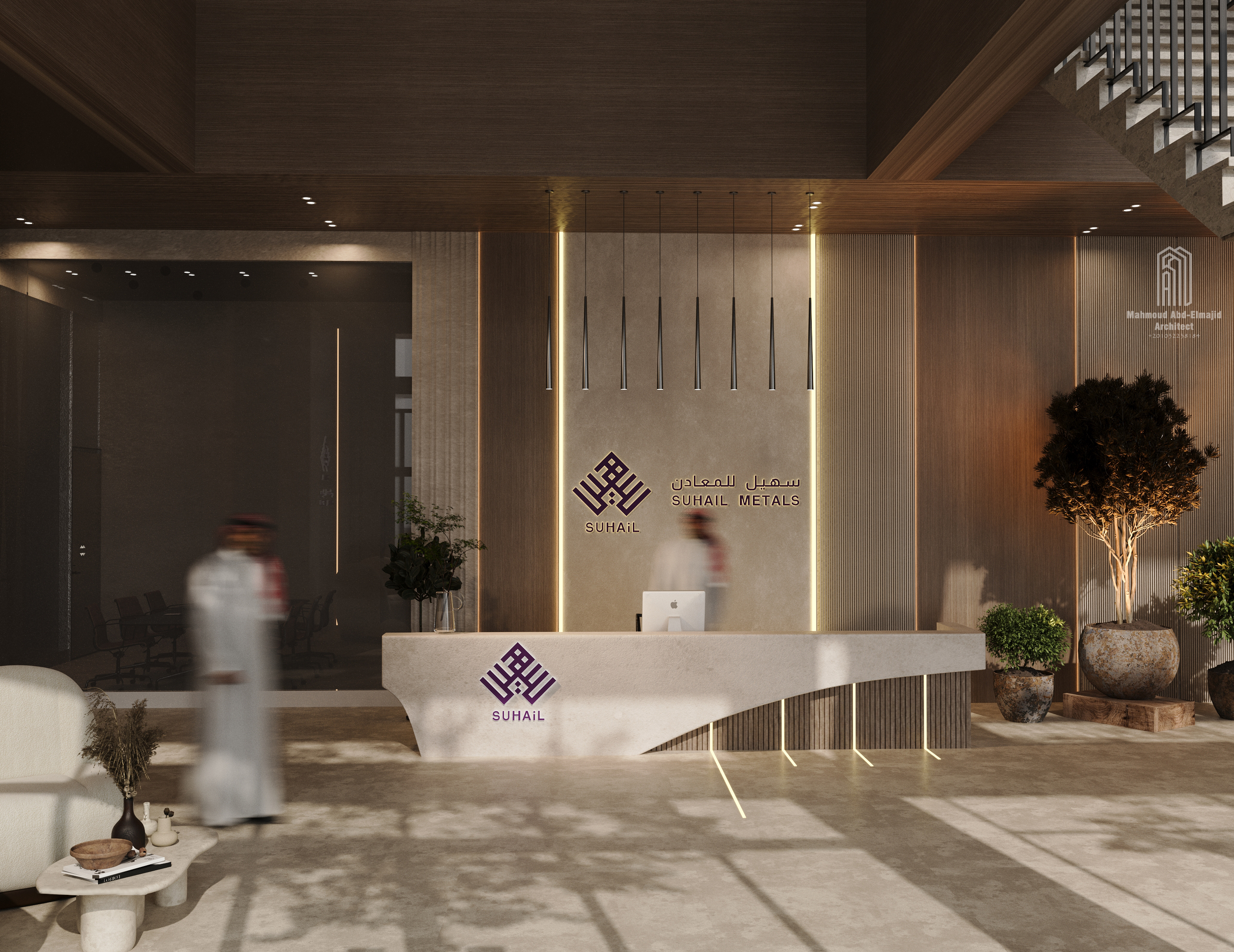 Suhail Metals Company总部接待区设计丨沙特阿拉伯-4