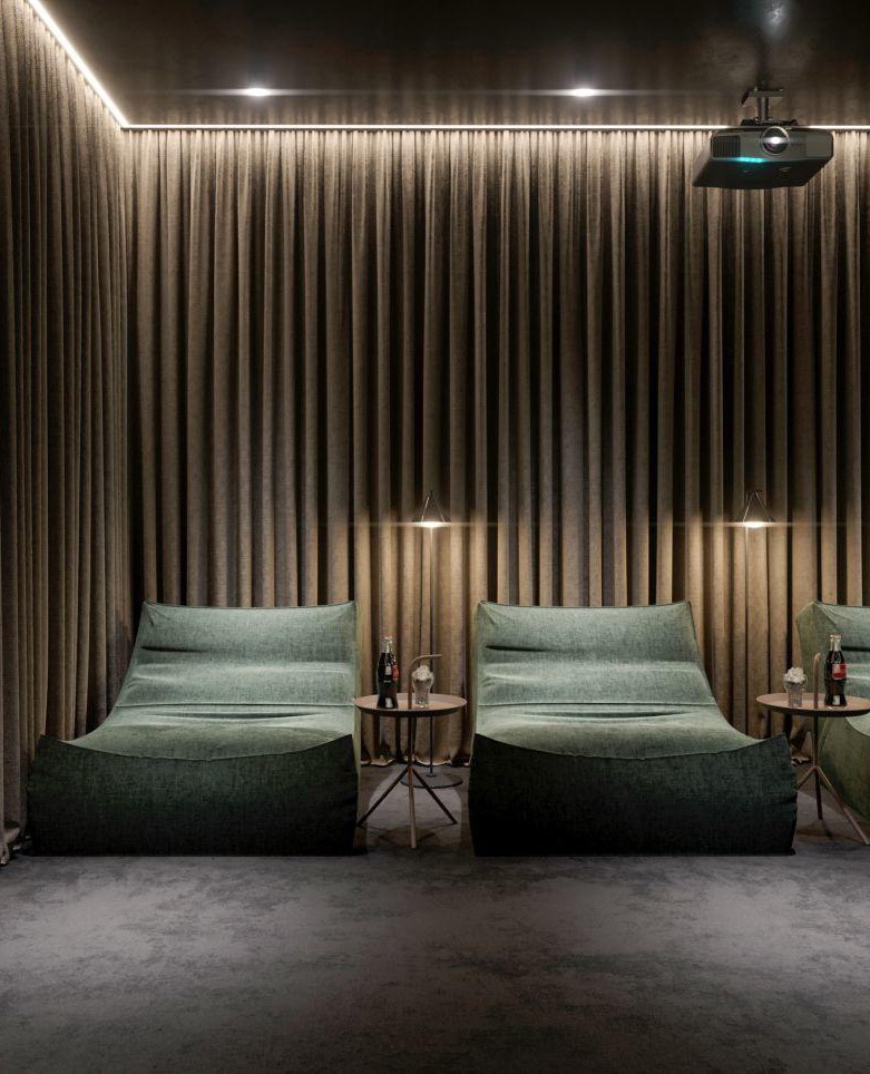 BROWN EYES 棕木+灰 绿植环绕住宅空间  Sergey Makhno Architects-11