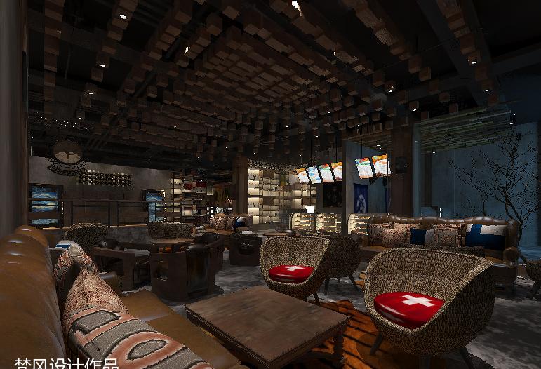 八宝街麦斯网咖——现代休闲娱乐空间设计-10