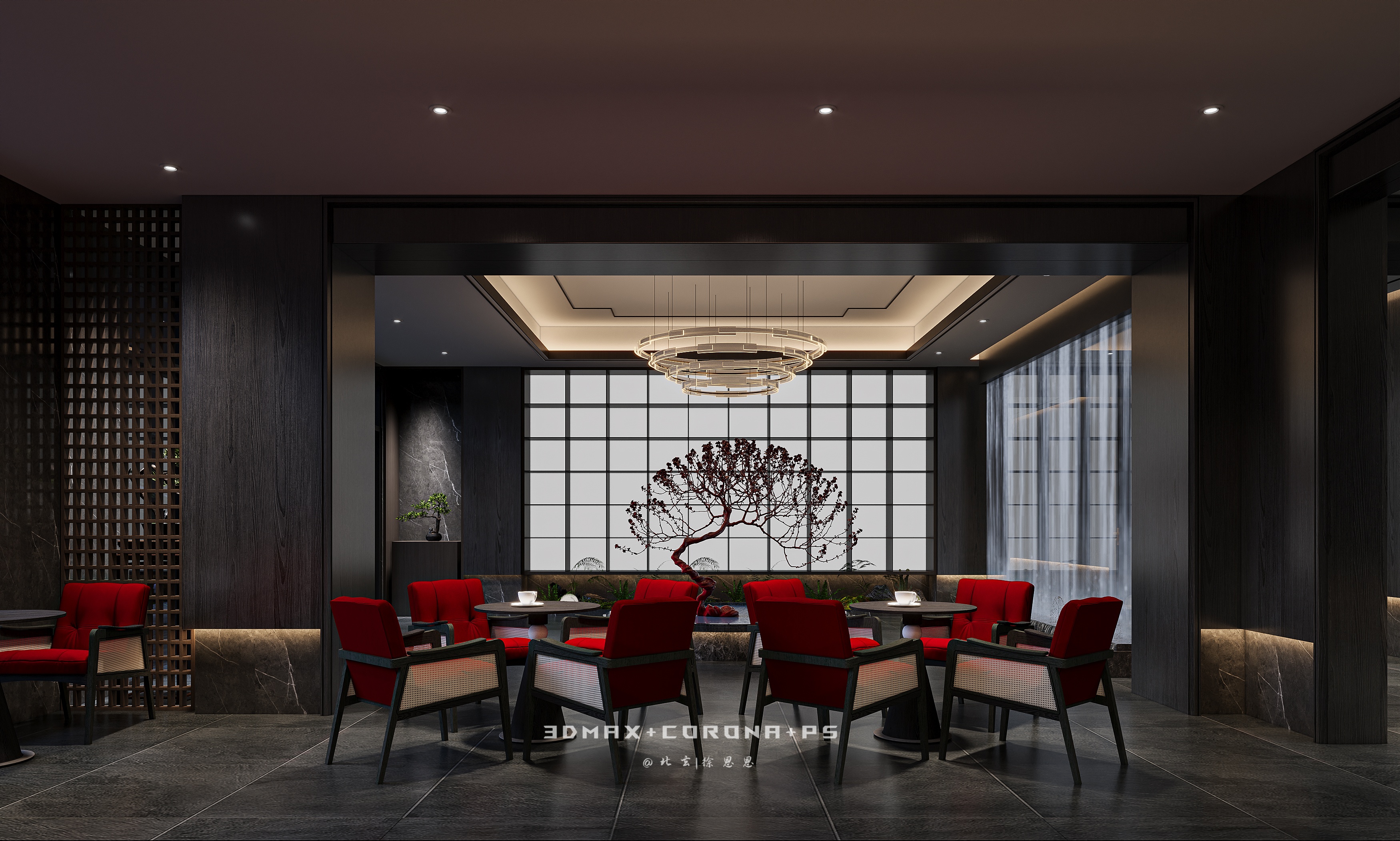 竹影山光里的雅宴：当新中式遇见当代奢居-3