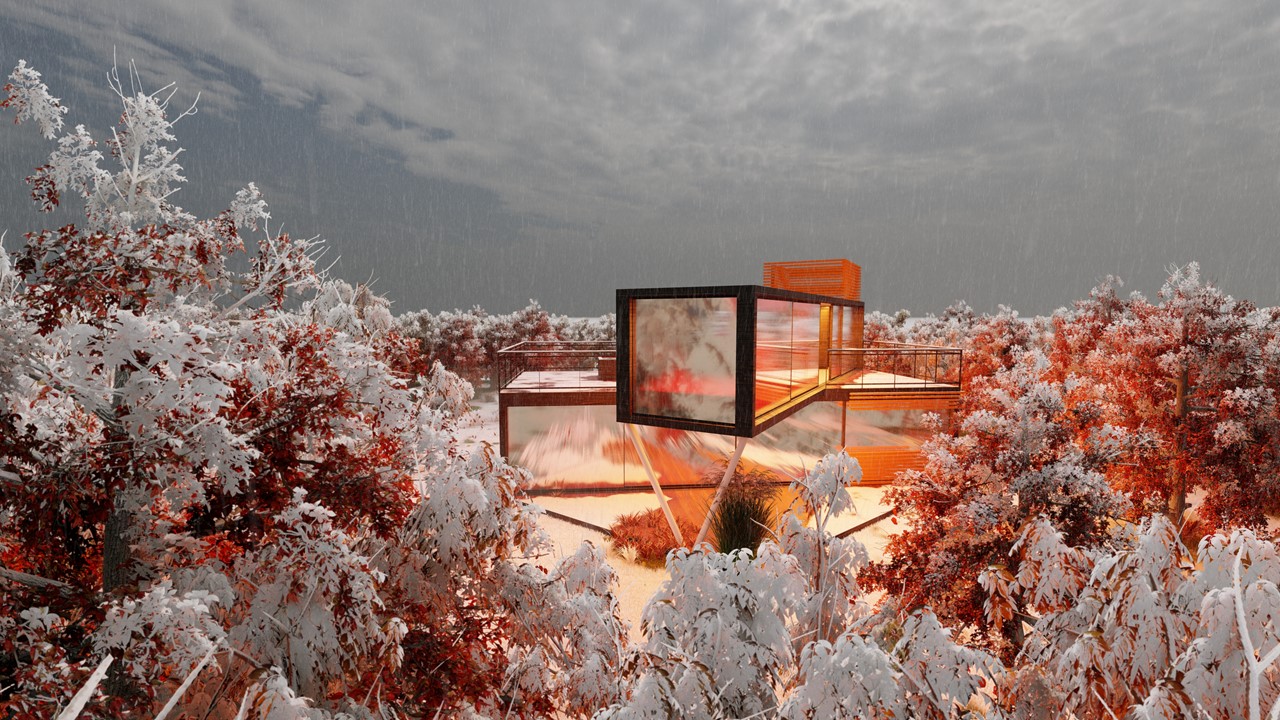 Forest orange house-5