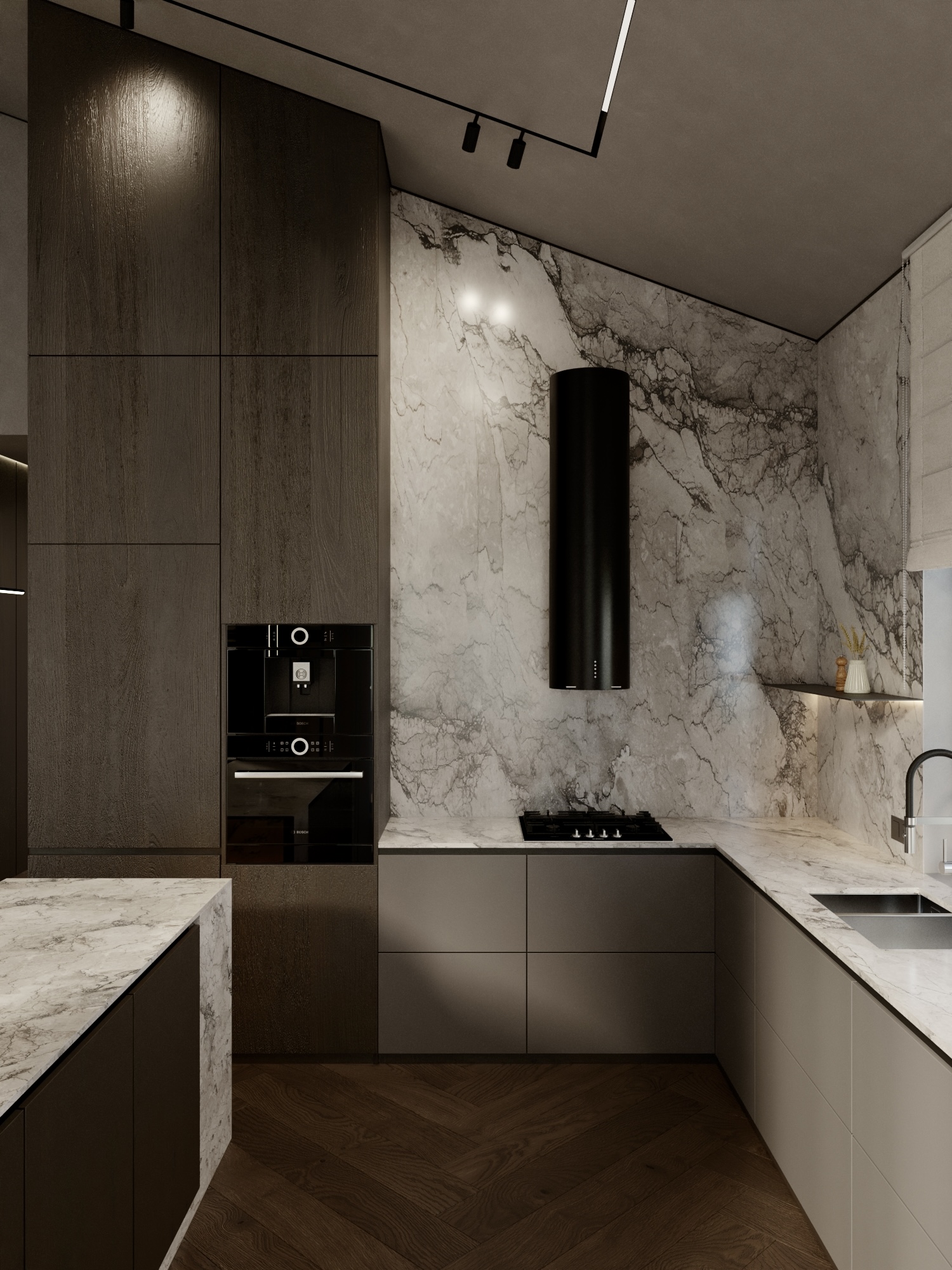 Visualization of the kitchen-living room-8