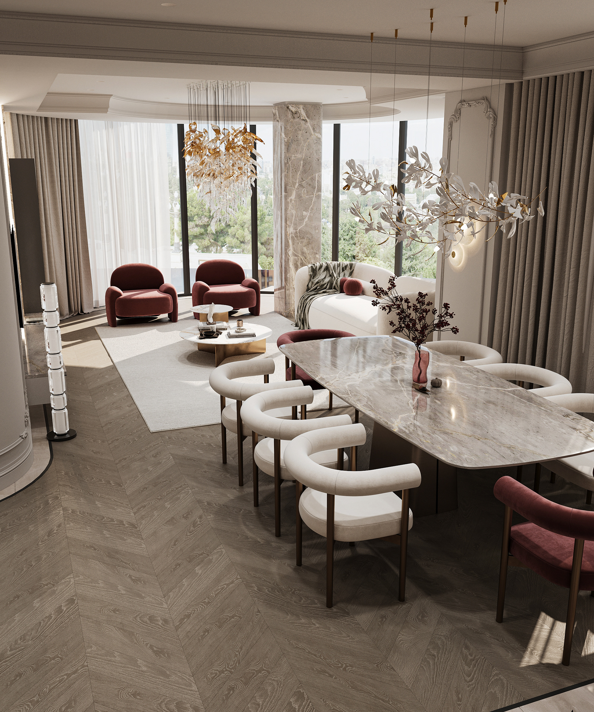 Hallway & Living room（可能需结合实际补充完整）丨阿塞拜疆-22