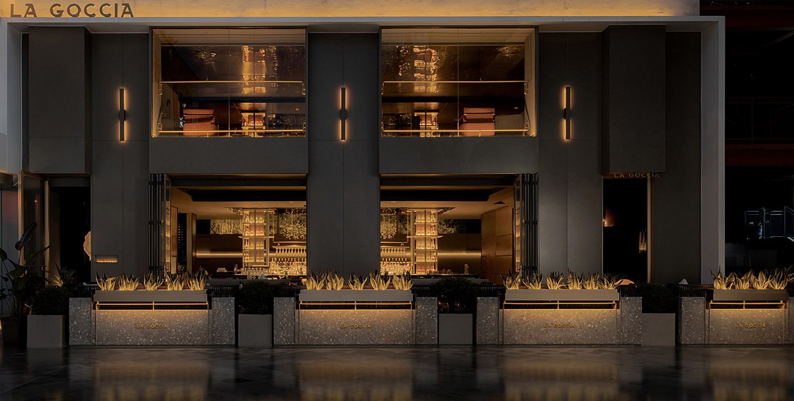 意大利酒馆LA GOCCIA太古里店  万谦集设计-1