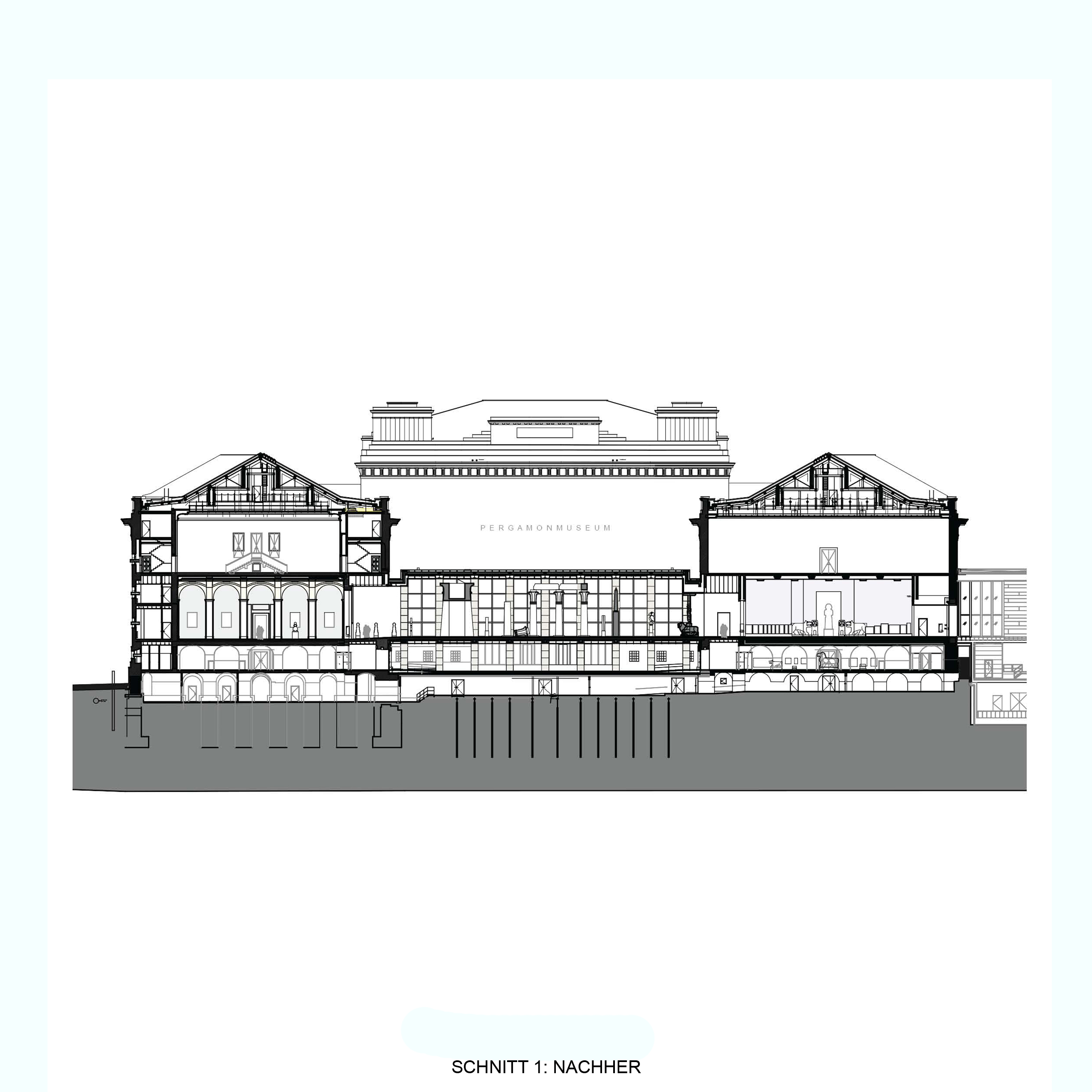 柏林佩加蒙博物馆修复与扩建项目丨德国柏林丨O. M. Ungers-25