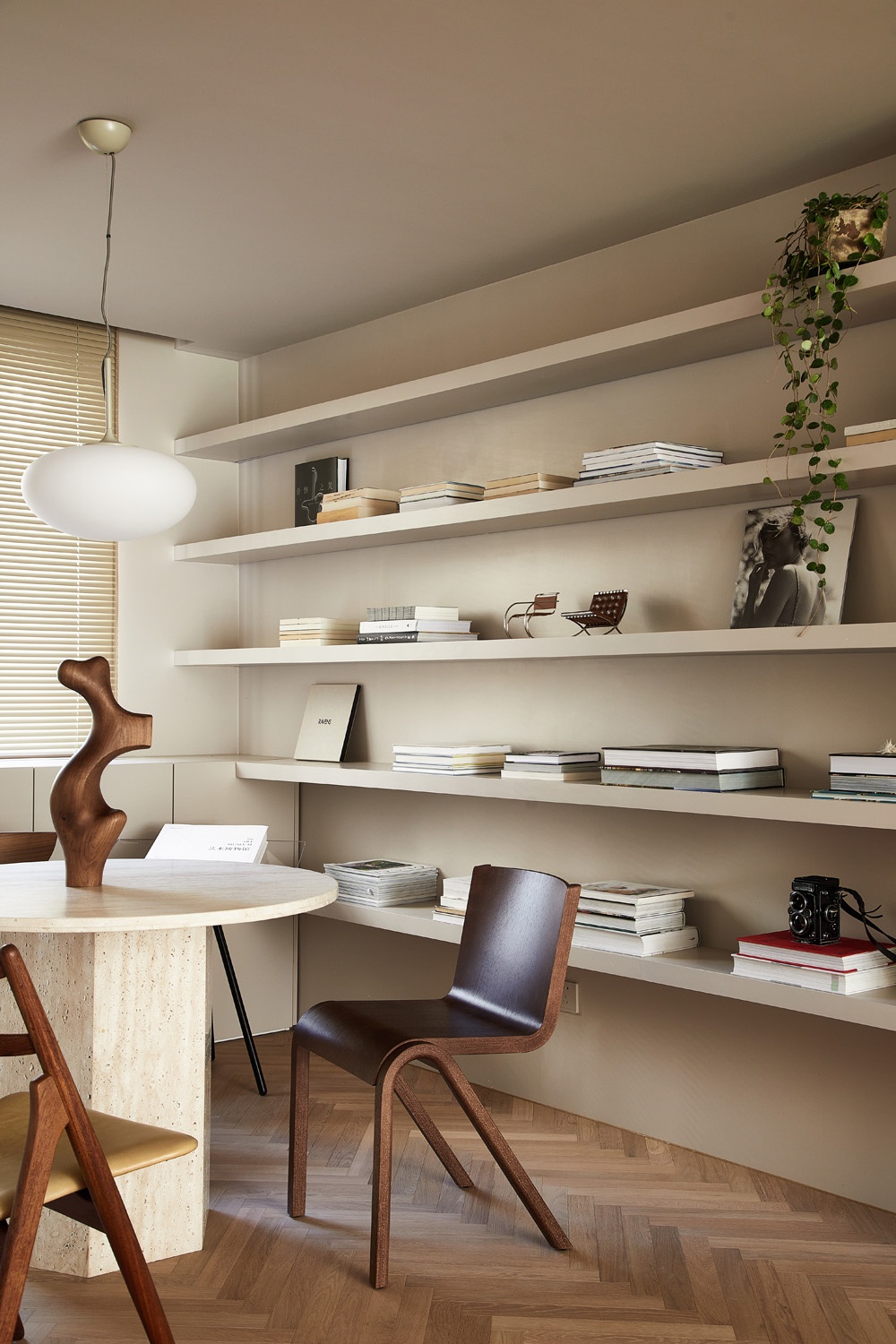 奶油复古感公寓丨中国北京-38