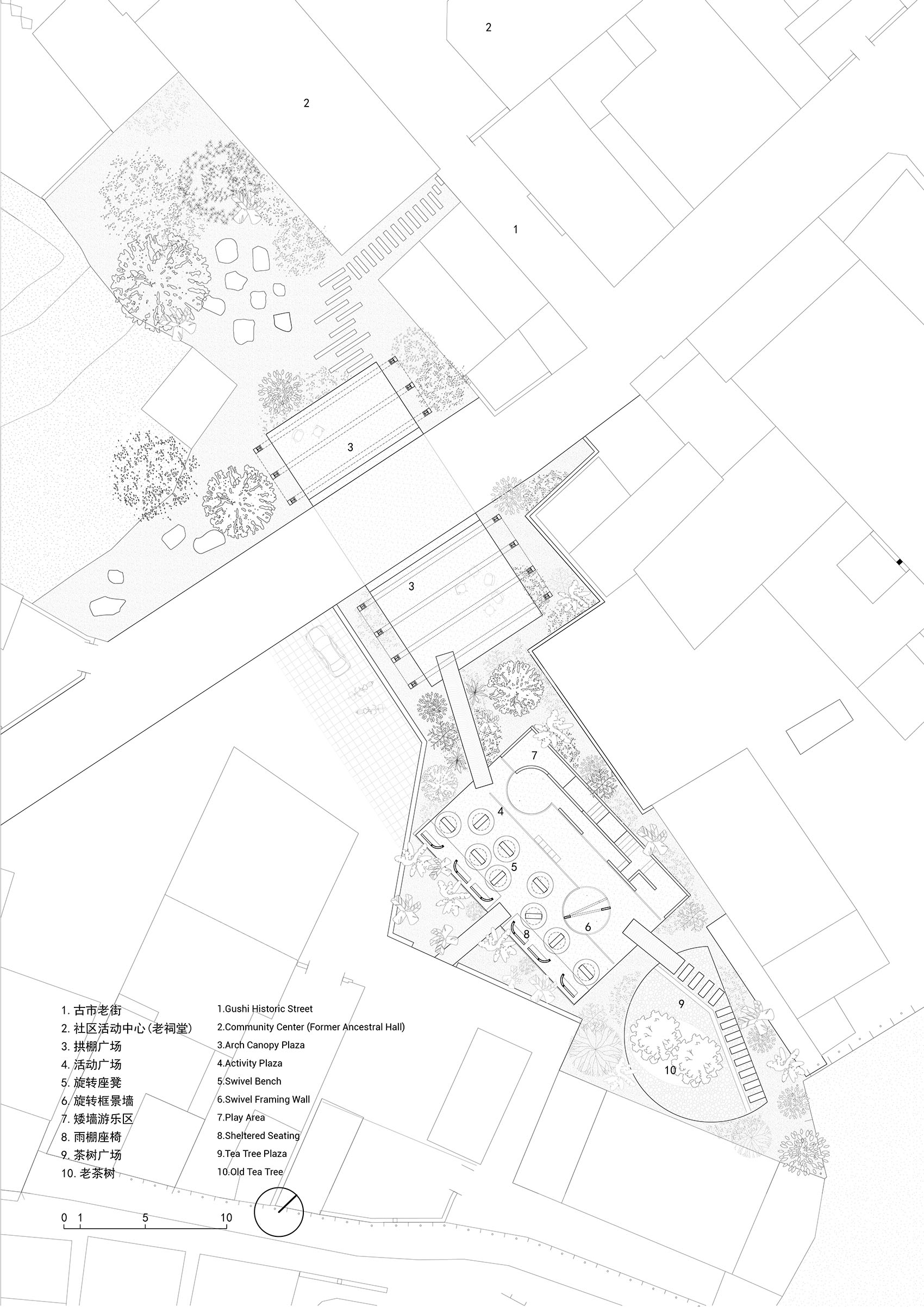 “两个半”·古市镇下街茶广场丨中国浙江丨衍述设计-108