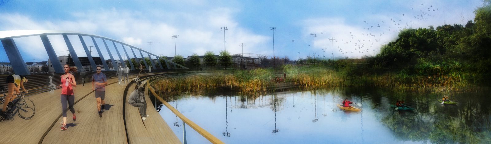 Four Mile Run Pedestrian/Cyclist Bridge-1