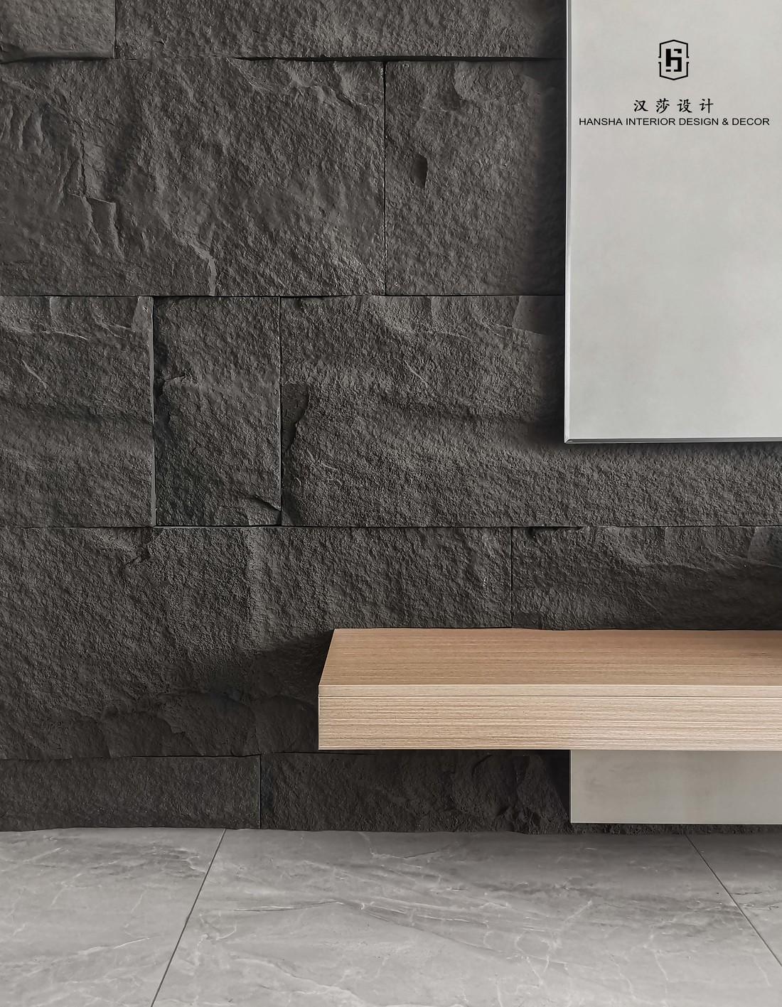 芜湖融悦东方 7 米开间客厅,个性鞋柜与开放式厨房设计-16