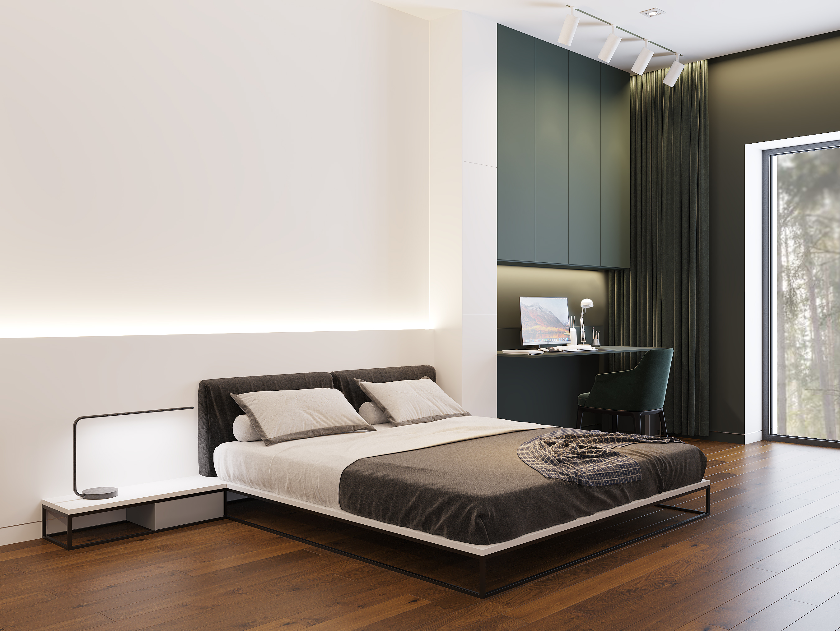 黑色版房屋室内装饰丨Golub Architects-42