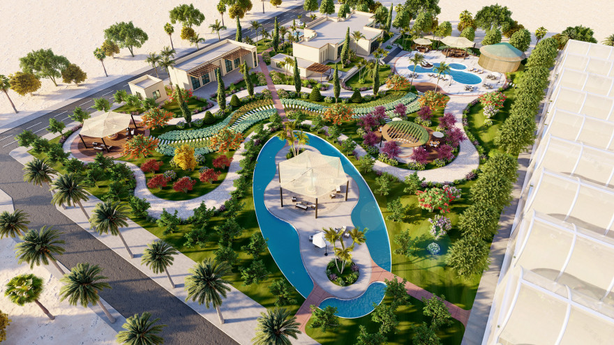 酒店景观丨阿联酋阿布扎比丨Azza algebali等团队,Diaa Consult提供支持-9