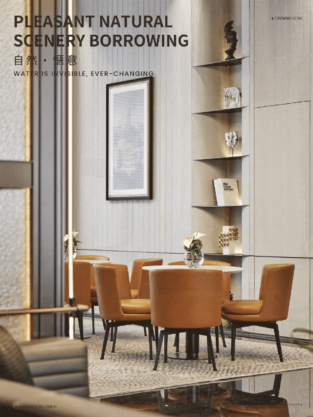 信达·时代央著·湖璟售楼中心 | 叶胤祥打造 900㎡都市谧静空间-9