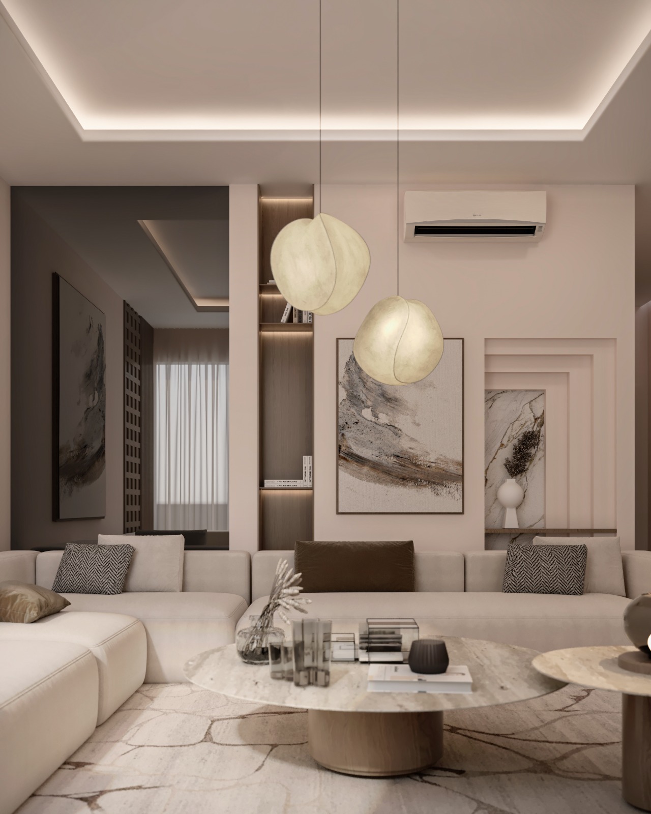 Living Room + Dinning Room Abu Dhabi-2