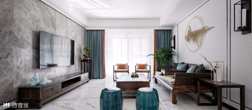 云归——160㎡新中式古典住宅  诗享家设计-8