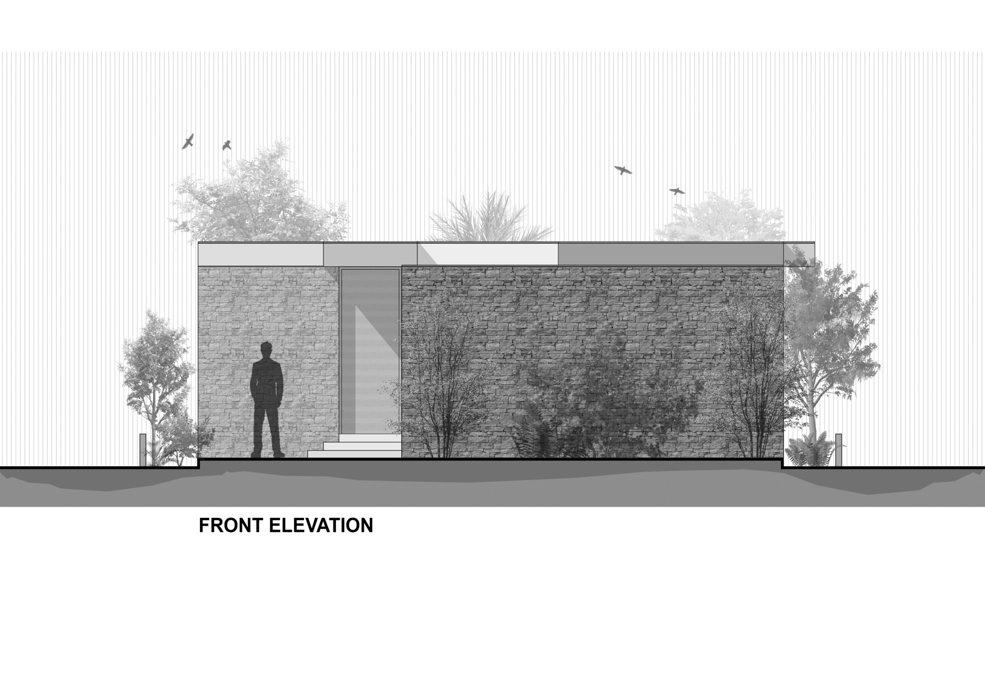 石头屋丨印度丨The Grid Architects-35