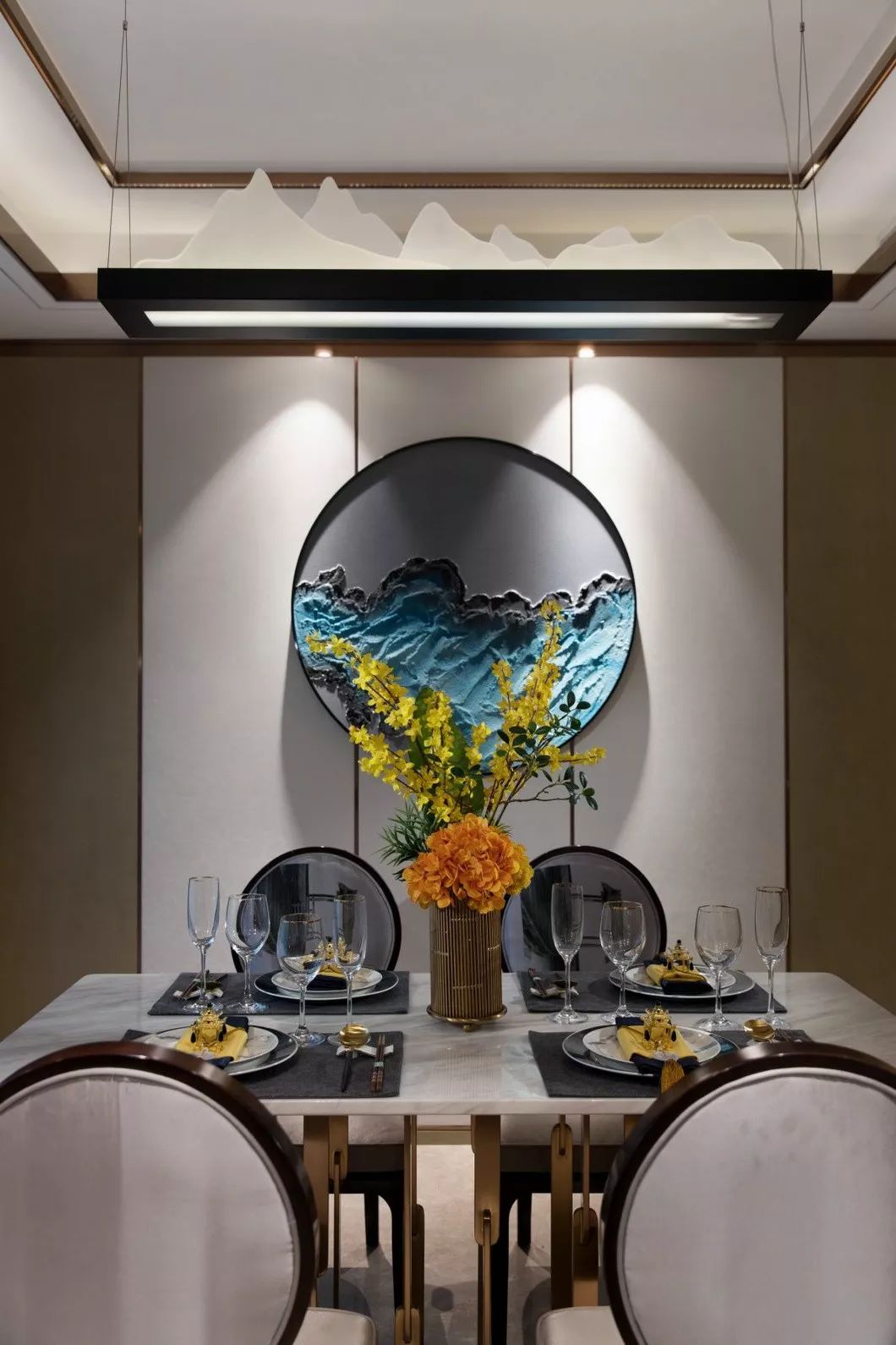 常德壹号府·新中式风格样板房设计丨中国常德丨伊派软装设计-18