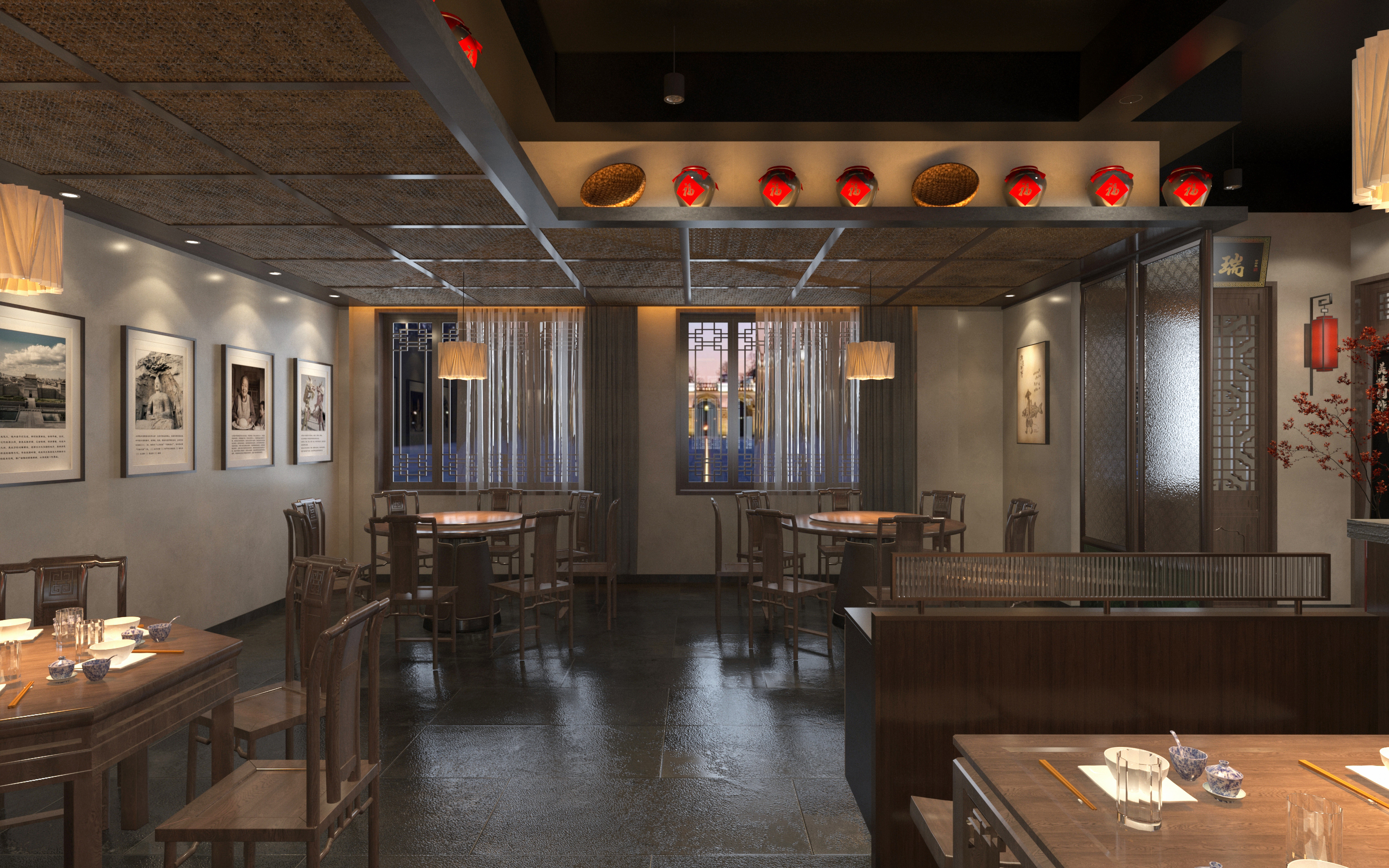 贾五熬鱼店铺室内设计-17