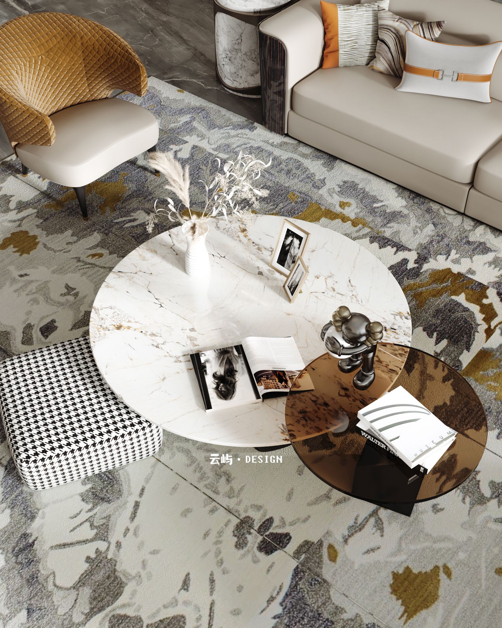 现代轻奢大平层,美式合集-8