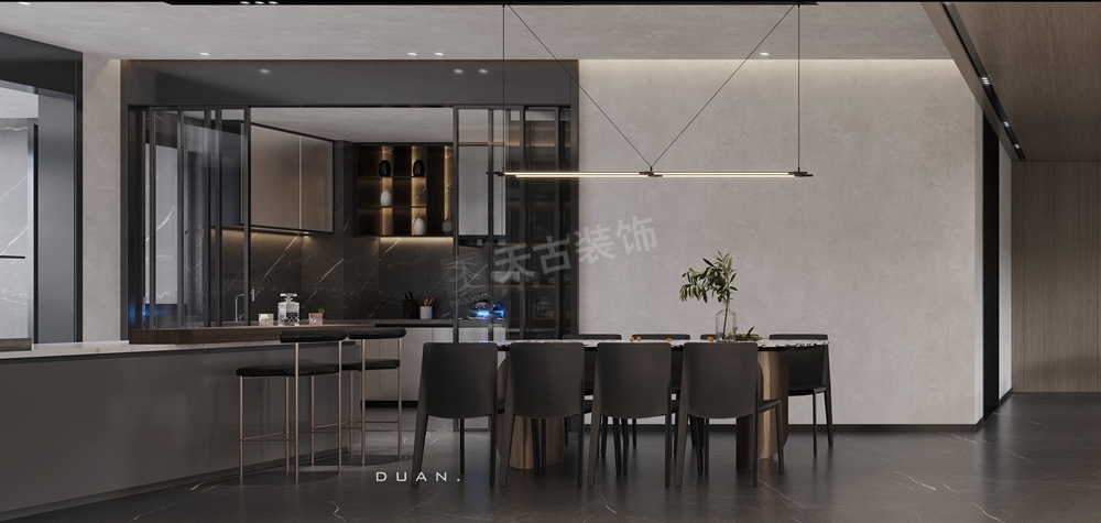 恒大御龙天峰现代简约大平层设计丨中国重庆丨天古装饰-4