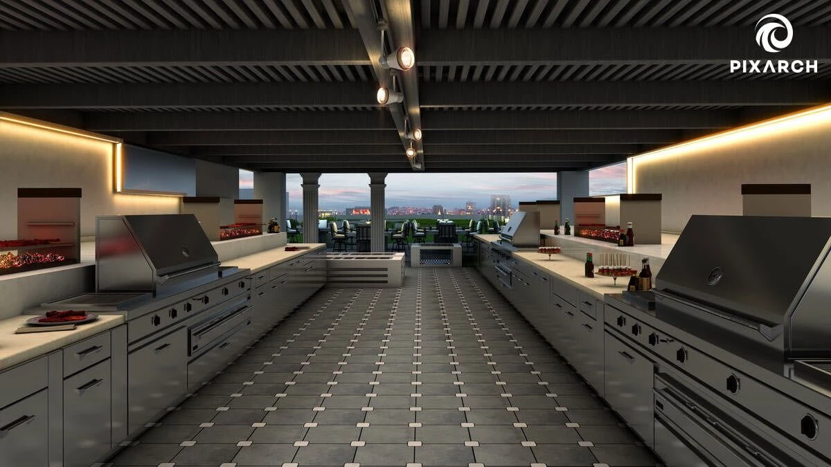 公园景签名公寓丨PakistanLahore丨Pixarch Architectural Visualization-18