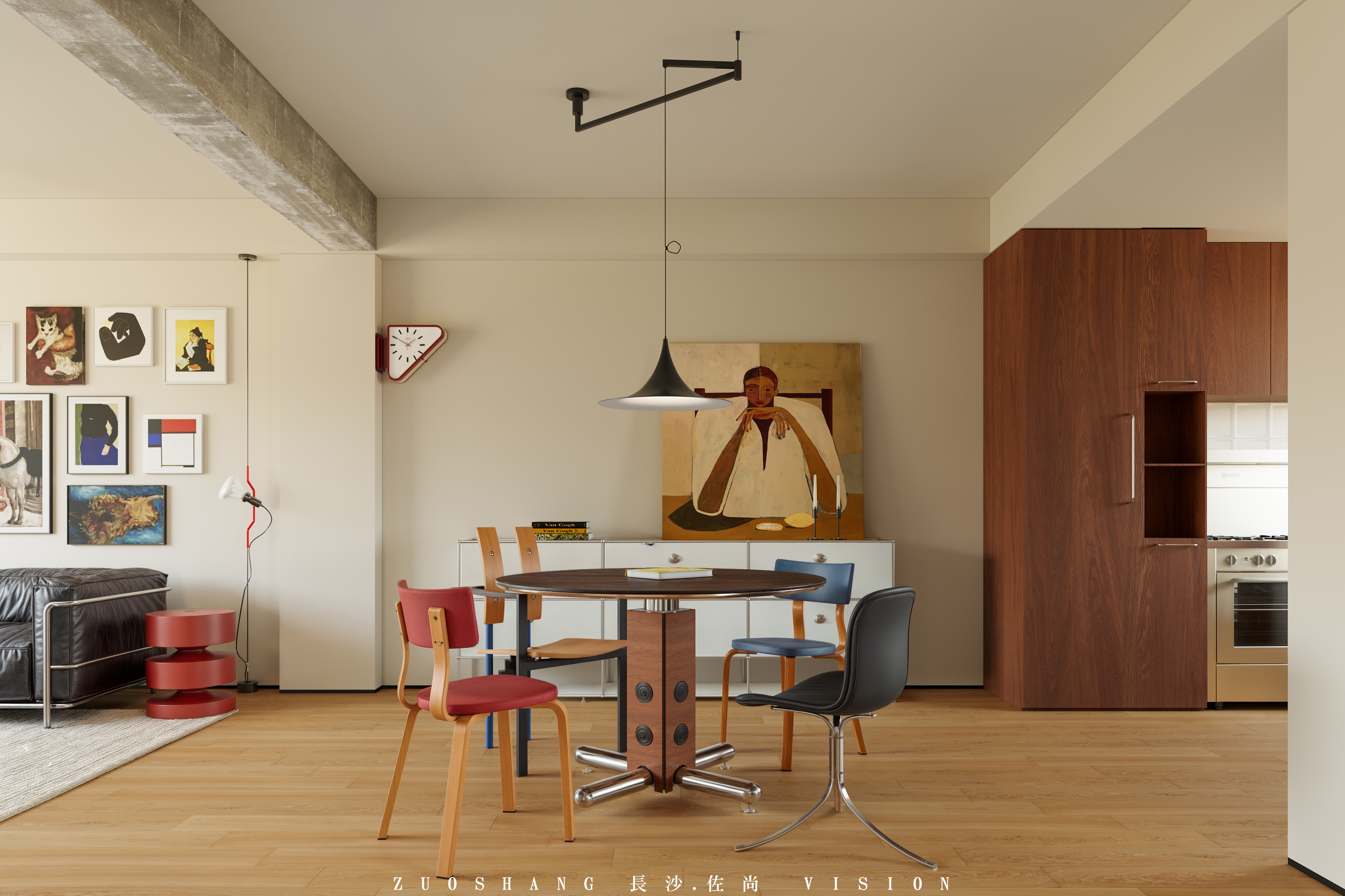 包豪斯大平层——长沙佐尚视觉-0