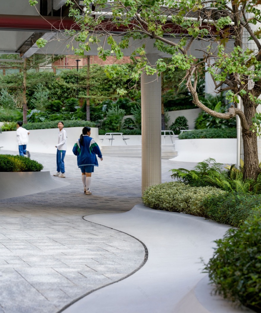 广州南方学院番禺附属中学景观改造丨中国广州丨BAM百安木-93