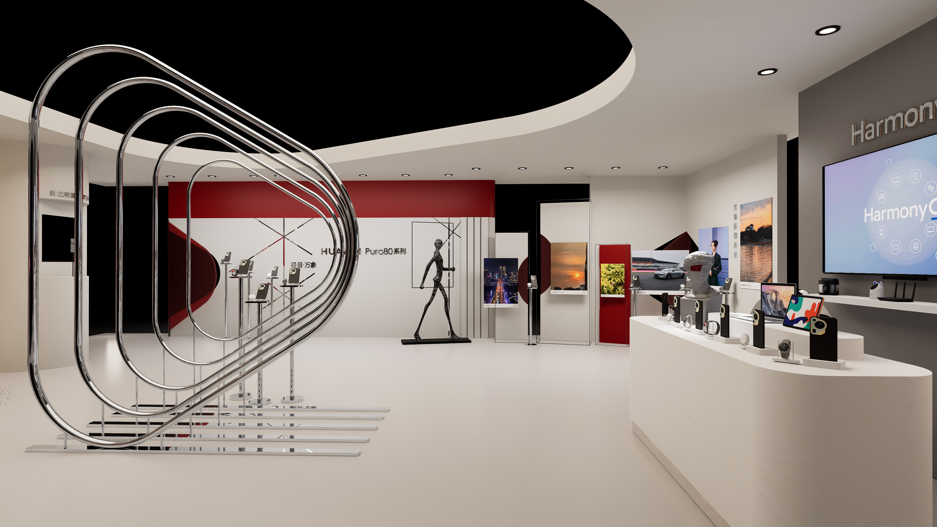 华为PURA80展厅设计-12