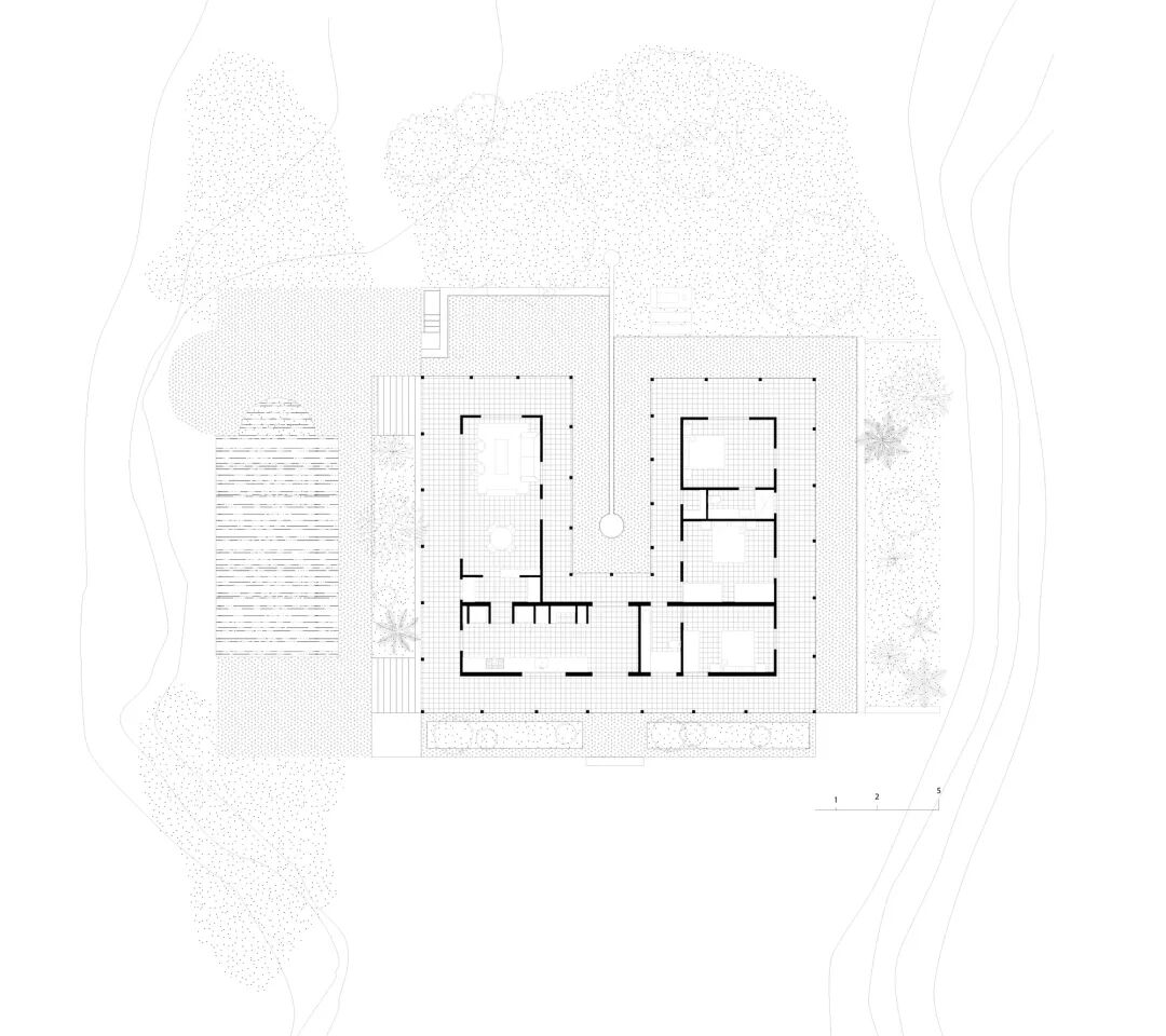 卡萨拉斯玛格丽塔斯公寓(Casa常见指房子、公寓等,由于缺乏更多背景信息,一般以公寓来常见处理,但根据具体场景这里也可能表示其他场所;Las Margaritas音译过来是拉斯玛格丽塔斯 ,它可能是具体的人名、地名等,可根据实际情况进一步确认指代对象及更合适的译法,如果是酒店、度假村等也可纠正信息重新让我翻译 )丨哥伦比亚丨Trópico Arquitectura-26
