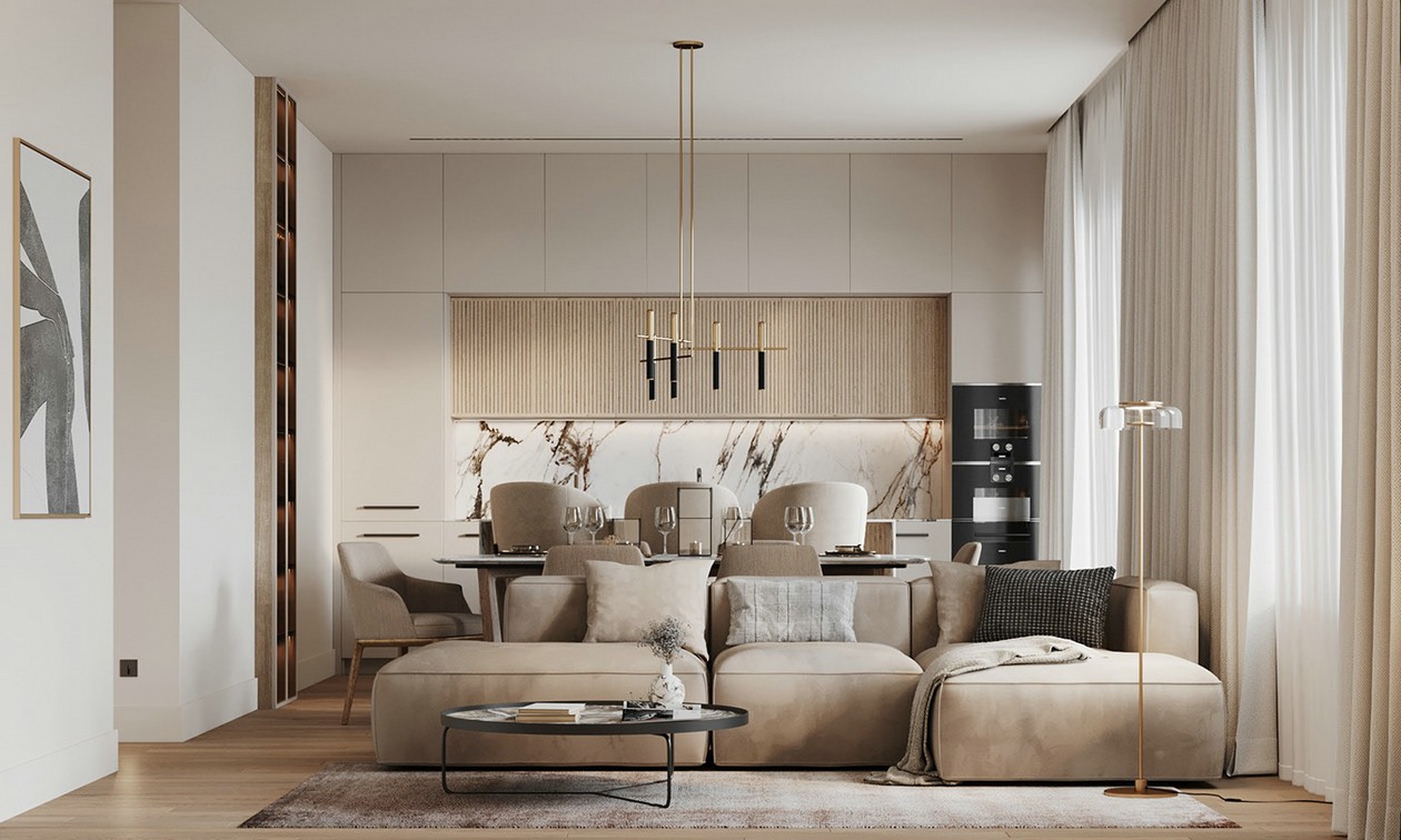 俄罗斯 130㎡住宅设计-3