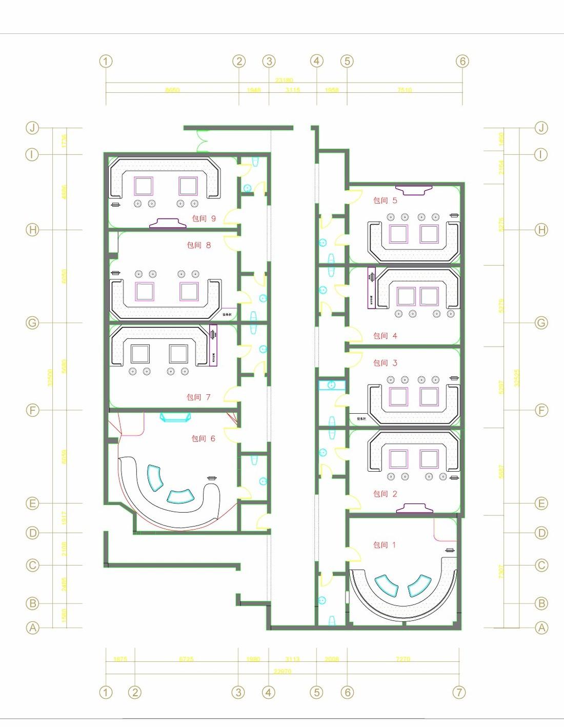 
邢台市TOP ONE酒吧 KTV设计 -1