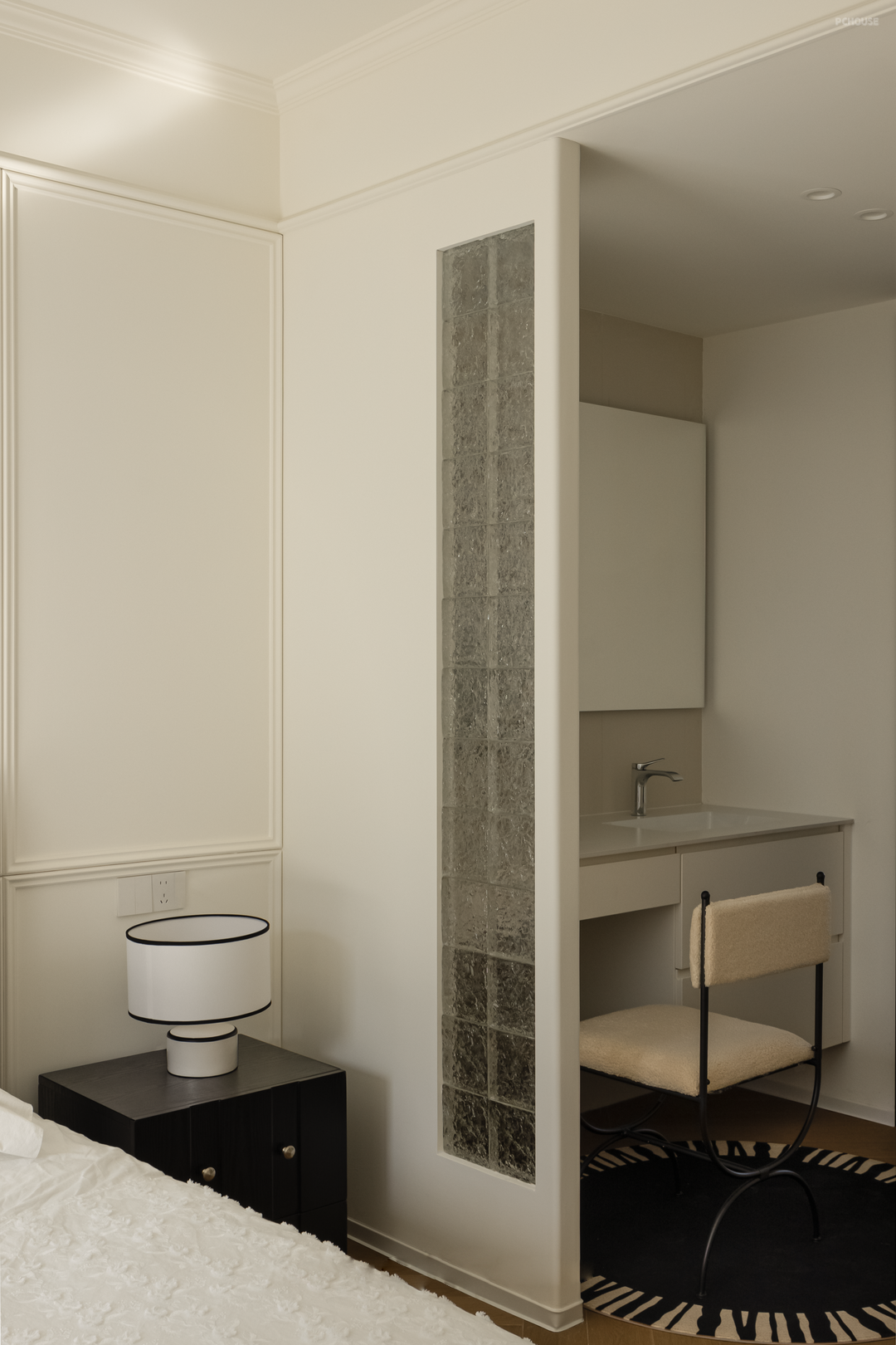 143㎡精装修全拆改,打造现代法式与中古融合的家丨飞墨设计-48