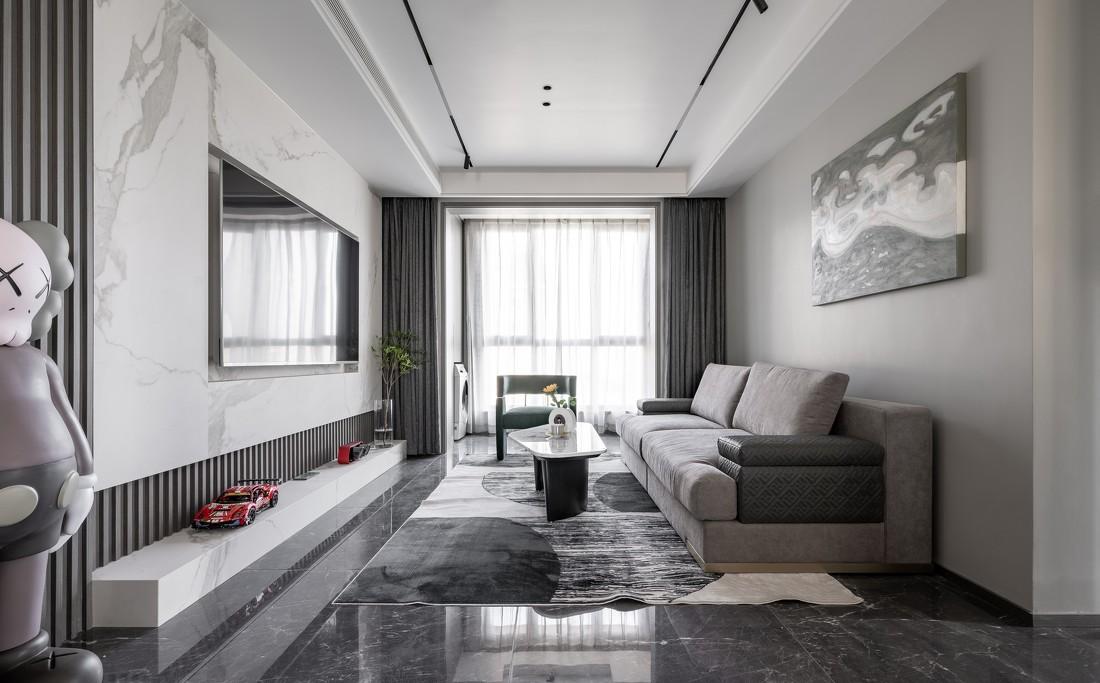 极简黑白灰调乐高主题平层设计-28