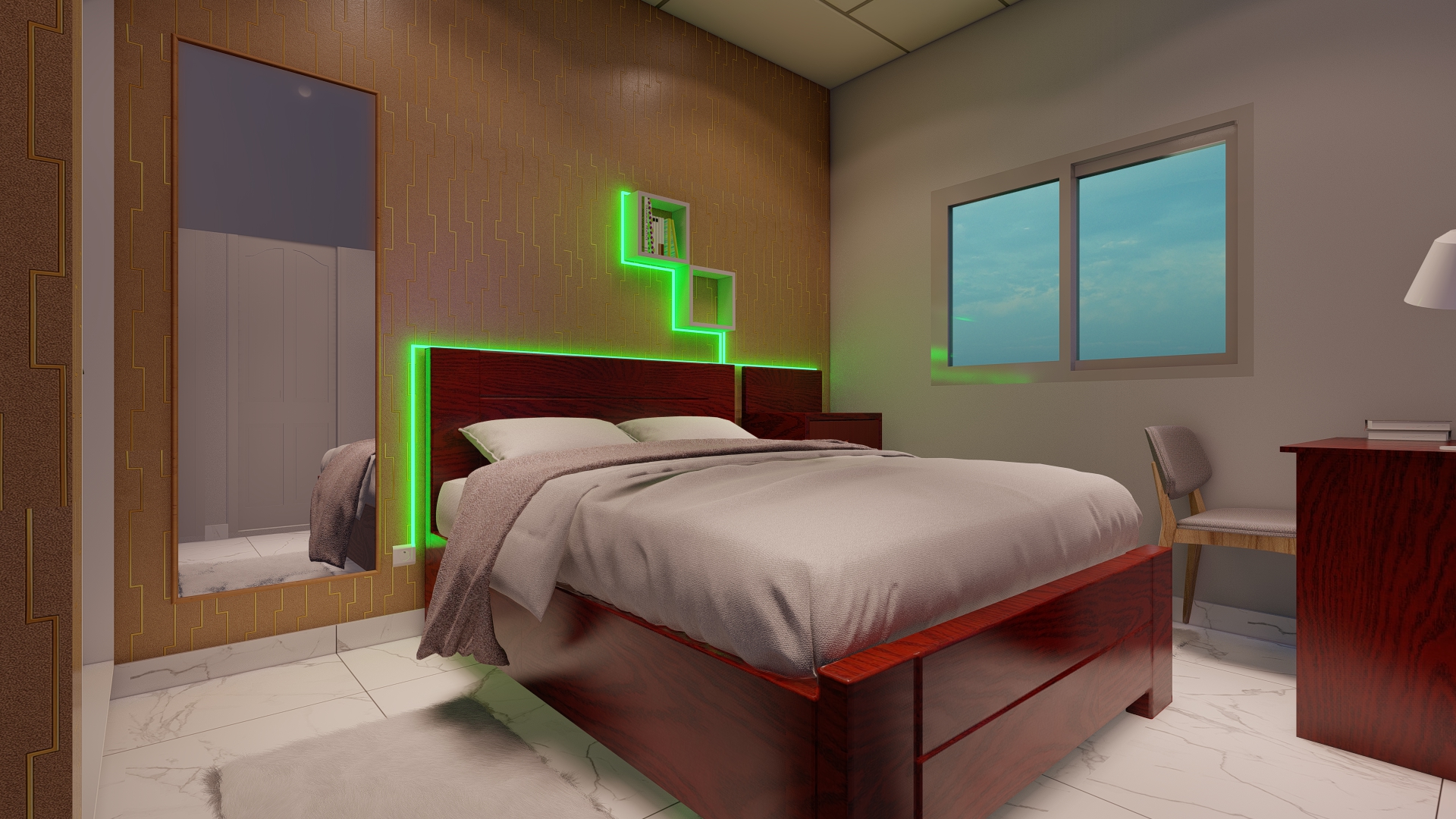 青少年卧室设计-0