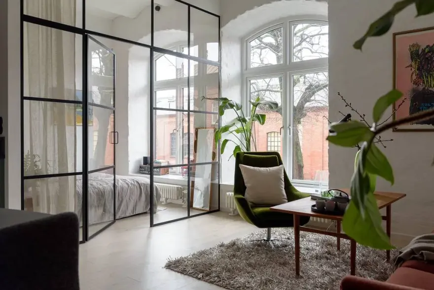 瑞典马莫小户型工业风 loft 设计-1