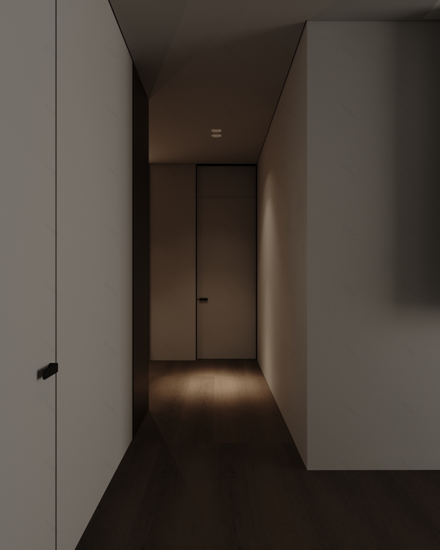 3D可视化的极简主义室内设计-9