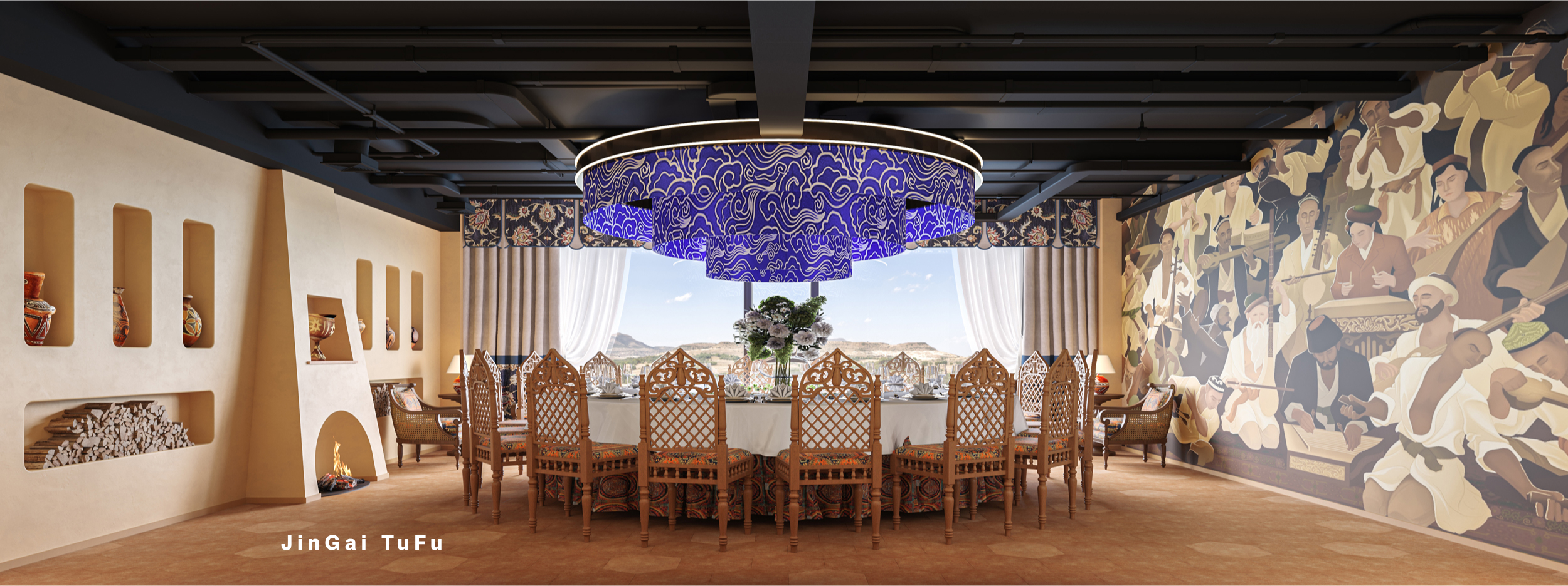 民族风情餐厅丨图夫 x 金该-14