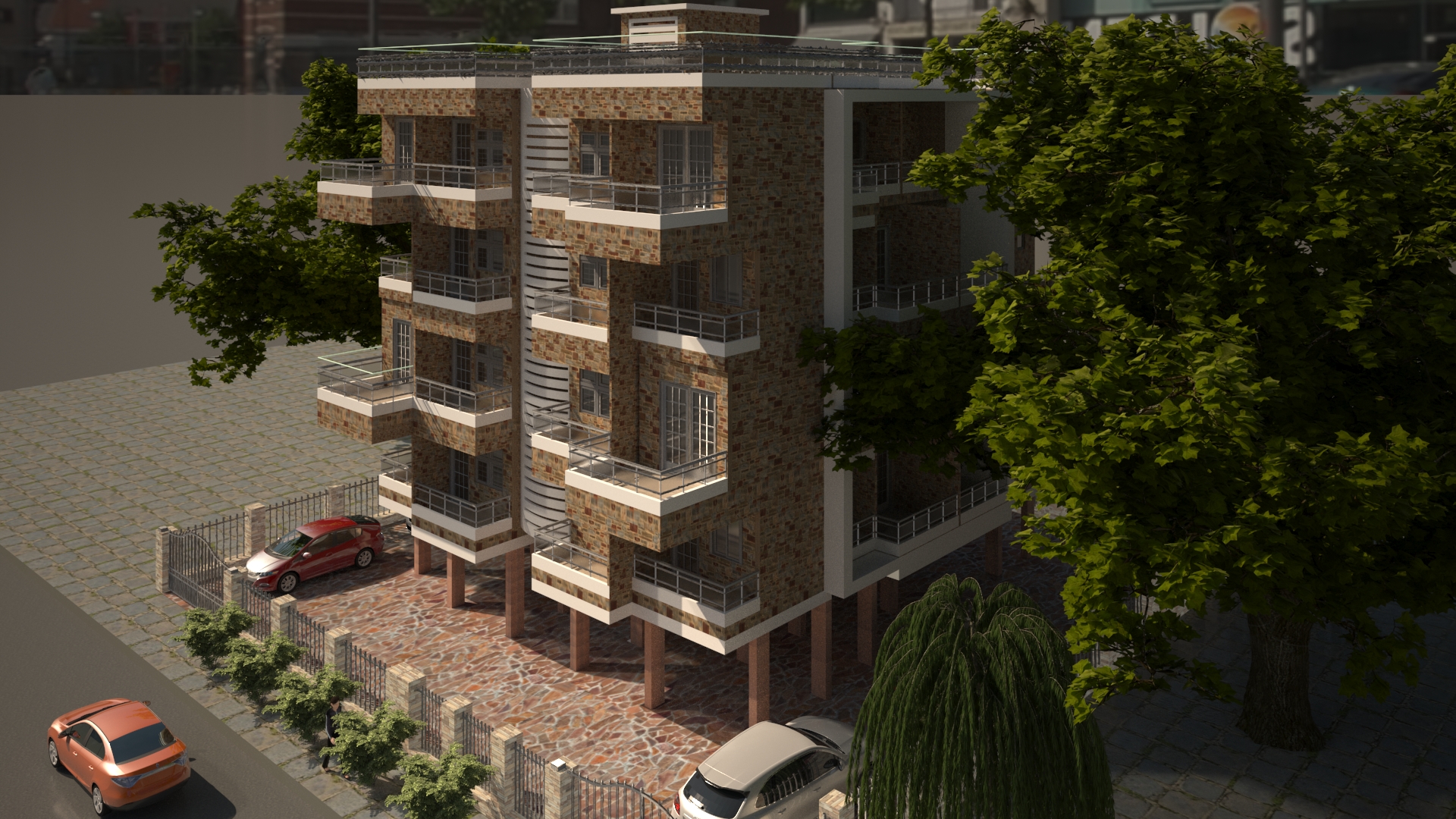 Revit Design House Exterior render max-1