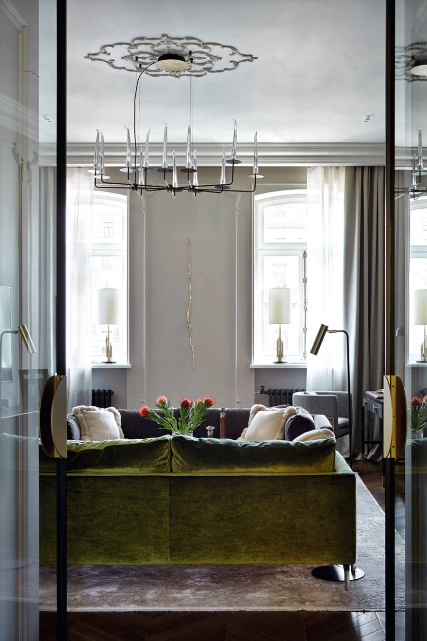 靠近埃尔米塔日的90平米公寓设计-5