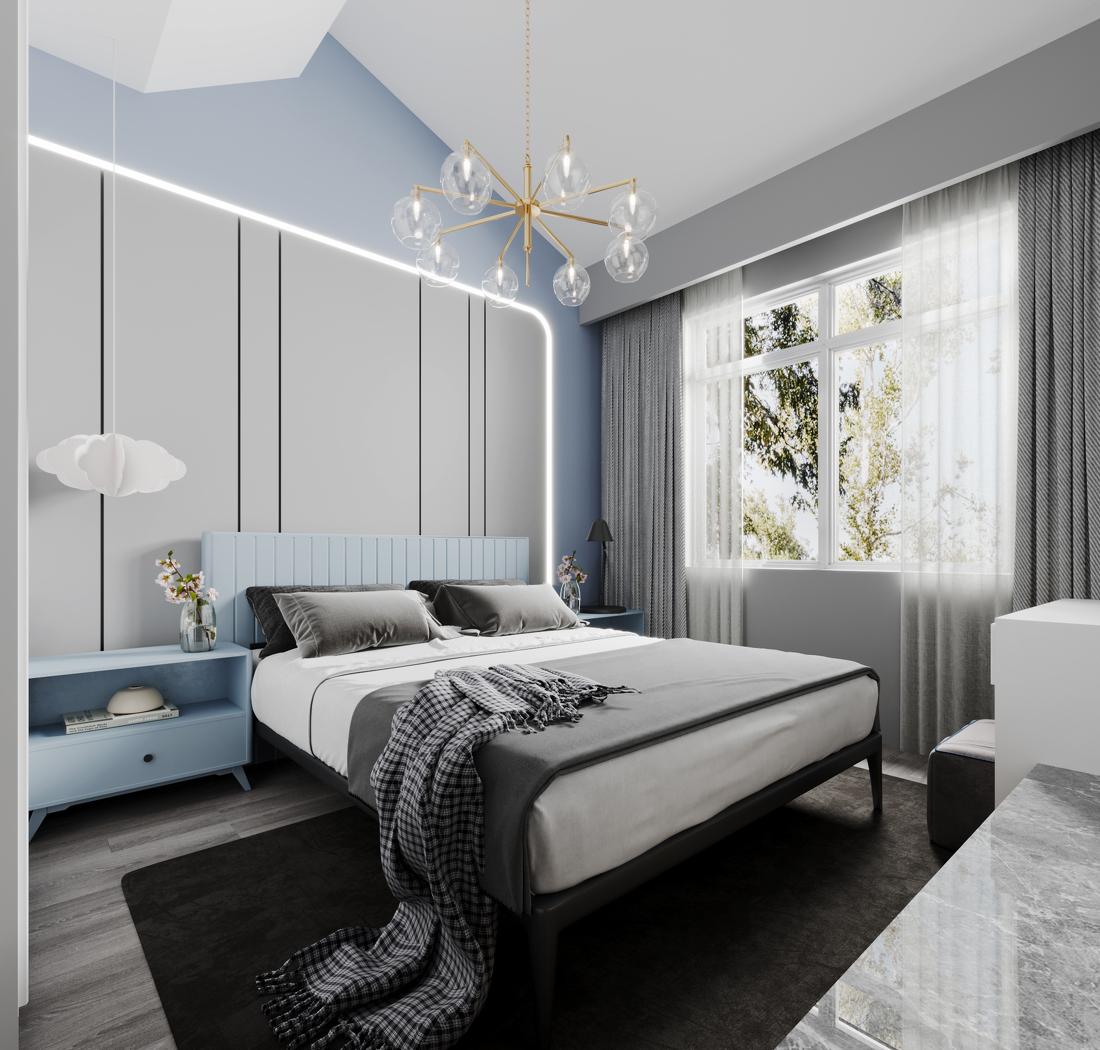 现代都市简约风理想家设计-23