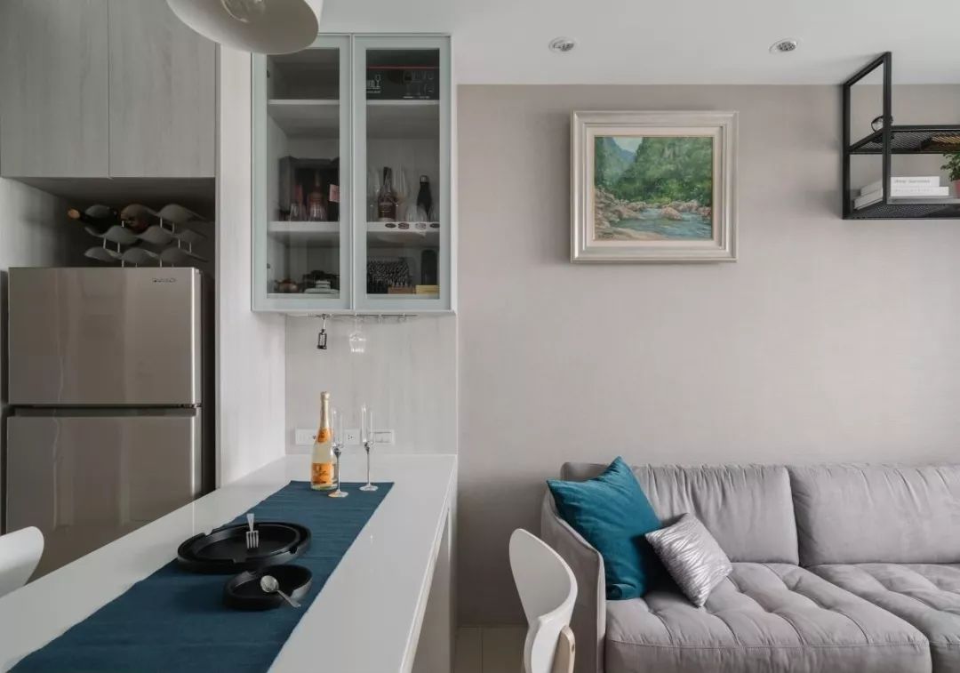 《理智与情感》 | 70 平现代风住宅,明亮色彩与优雅气质的完美融合-8