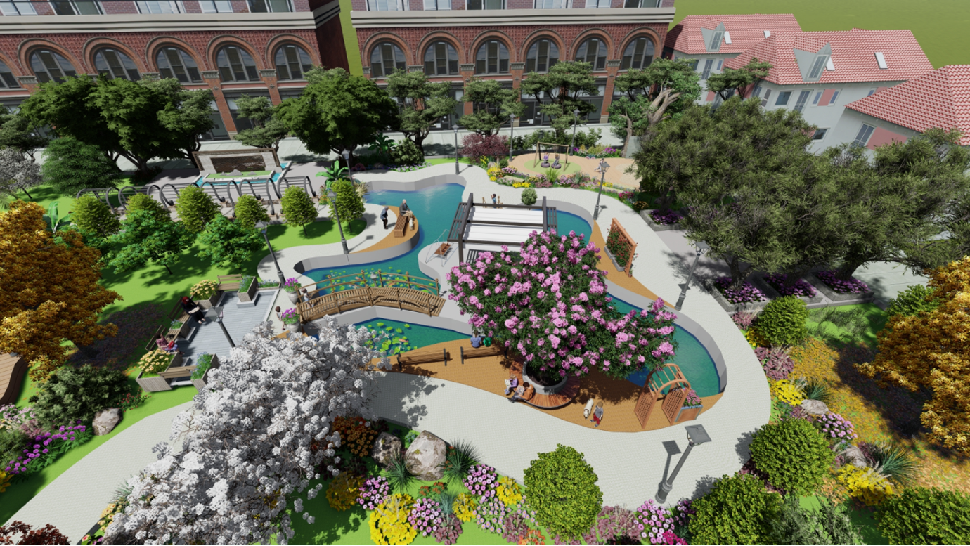 万象新天居住区景观设计-7