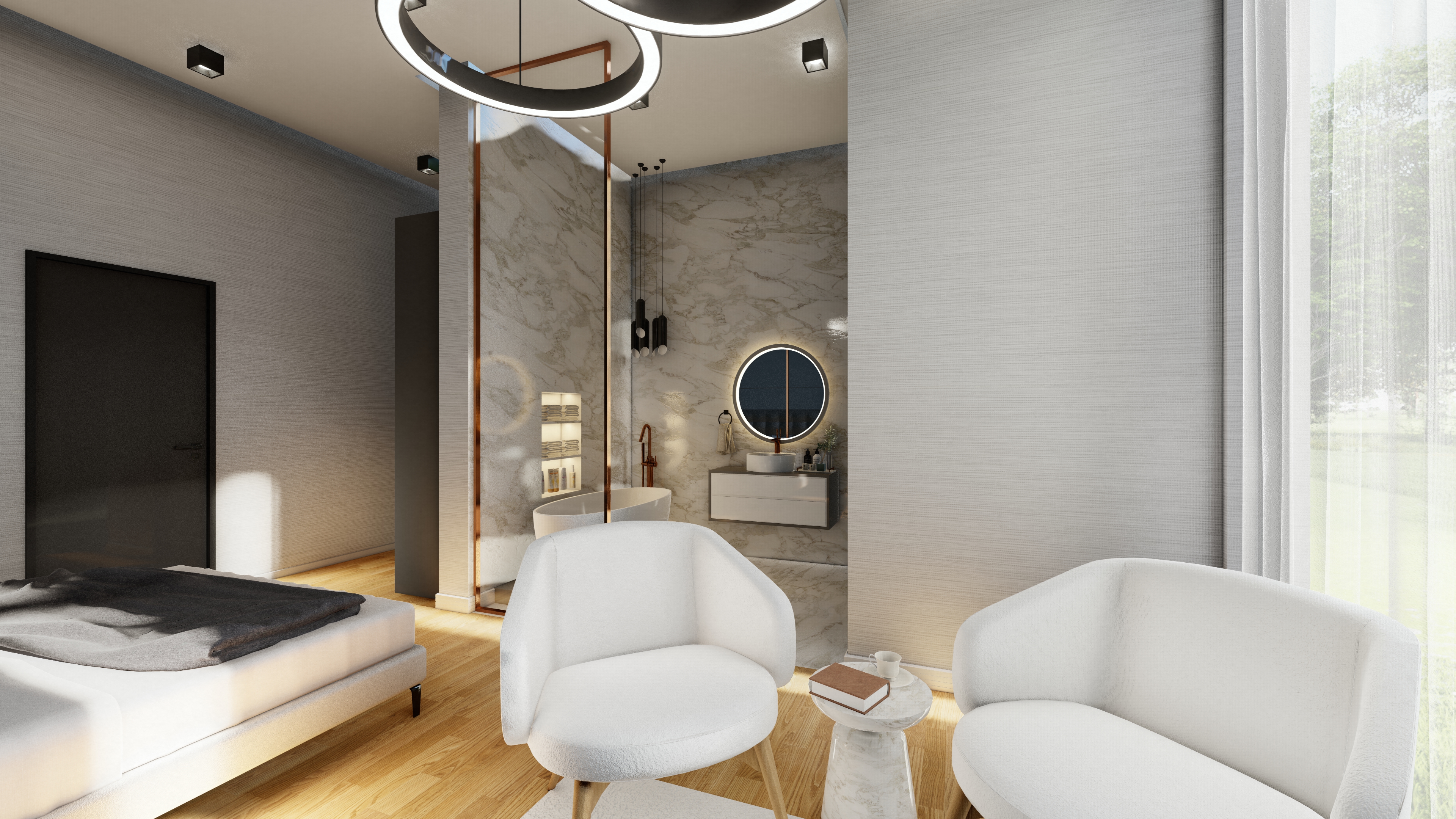 VillaRose 圆形书架设计-33