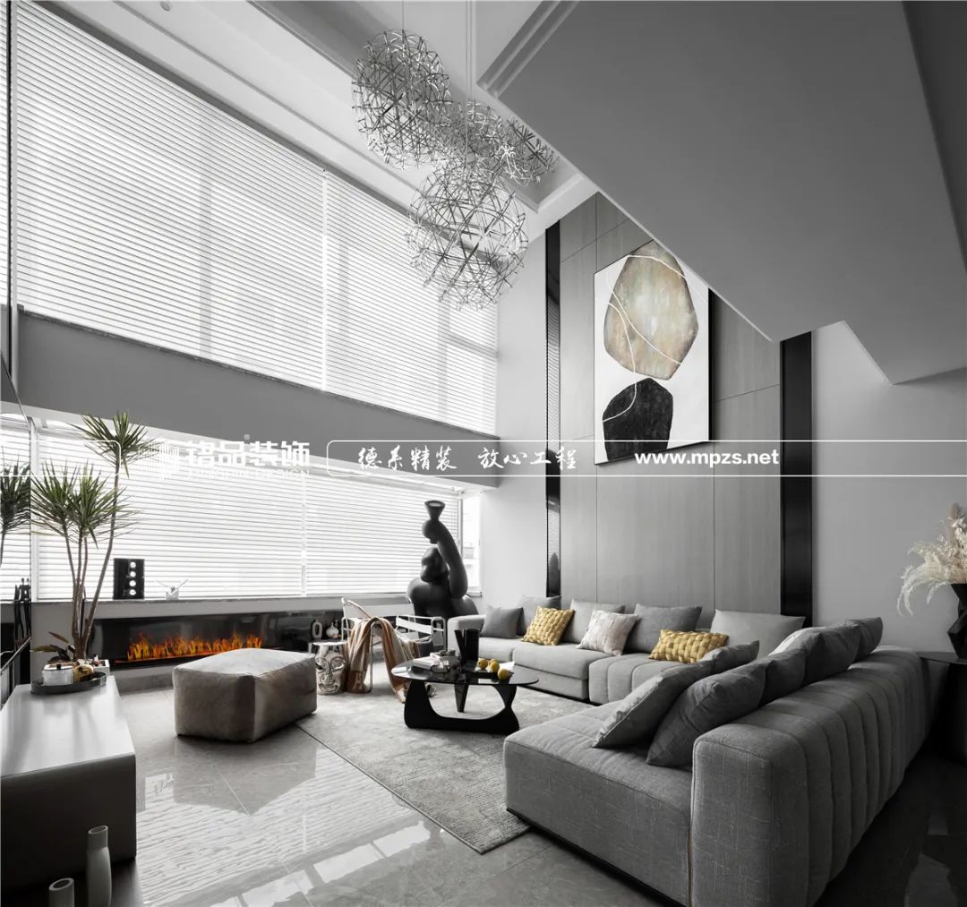 钱塘江畔 450㎡现代港式高端跃层，创意设计打造舒适生活空间-27