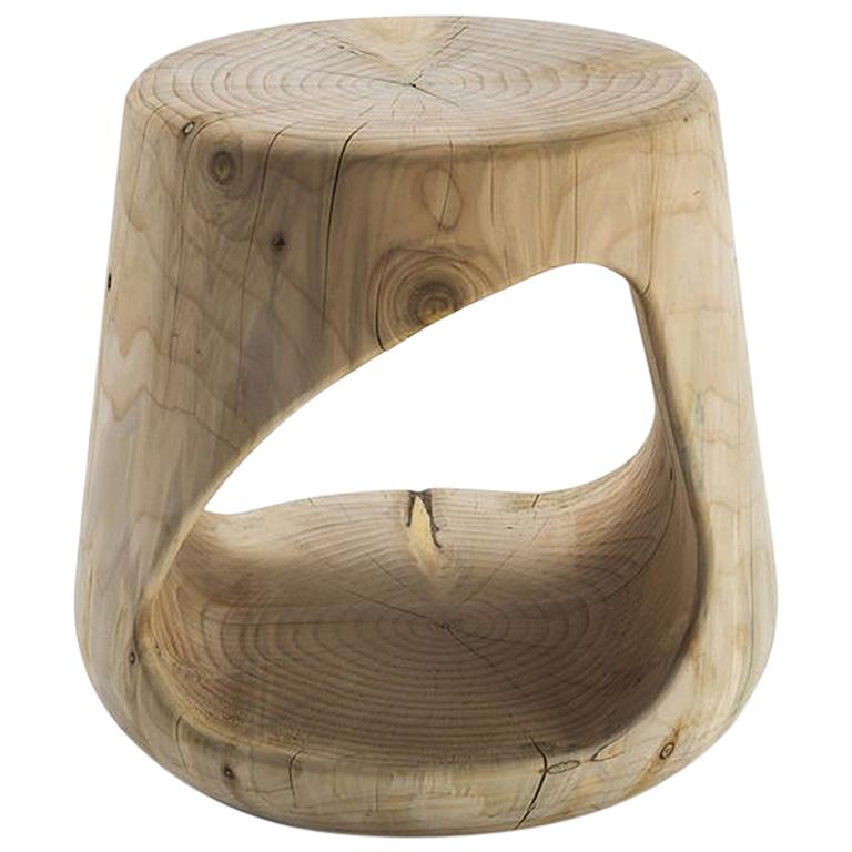 Minimalist Style, Stool in Natural Solid Wood For Sale at 1stDibs-24