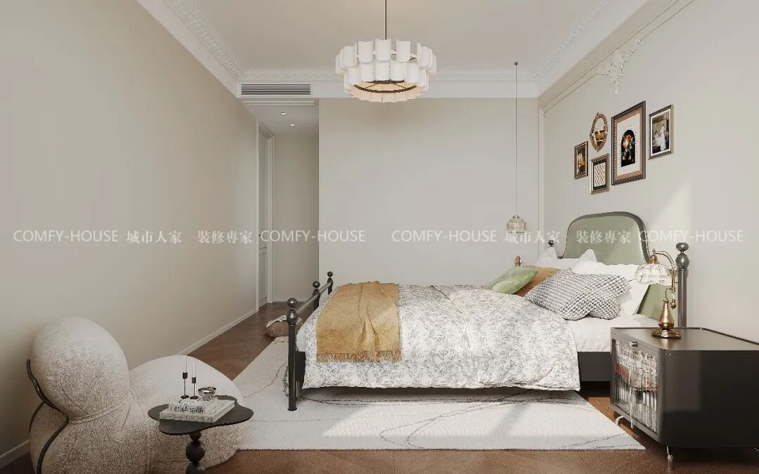 【天风锦都】143㎡丨不堆砌不浮夸，法式风的‘简’与‘奢’平衡术-53