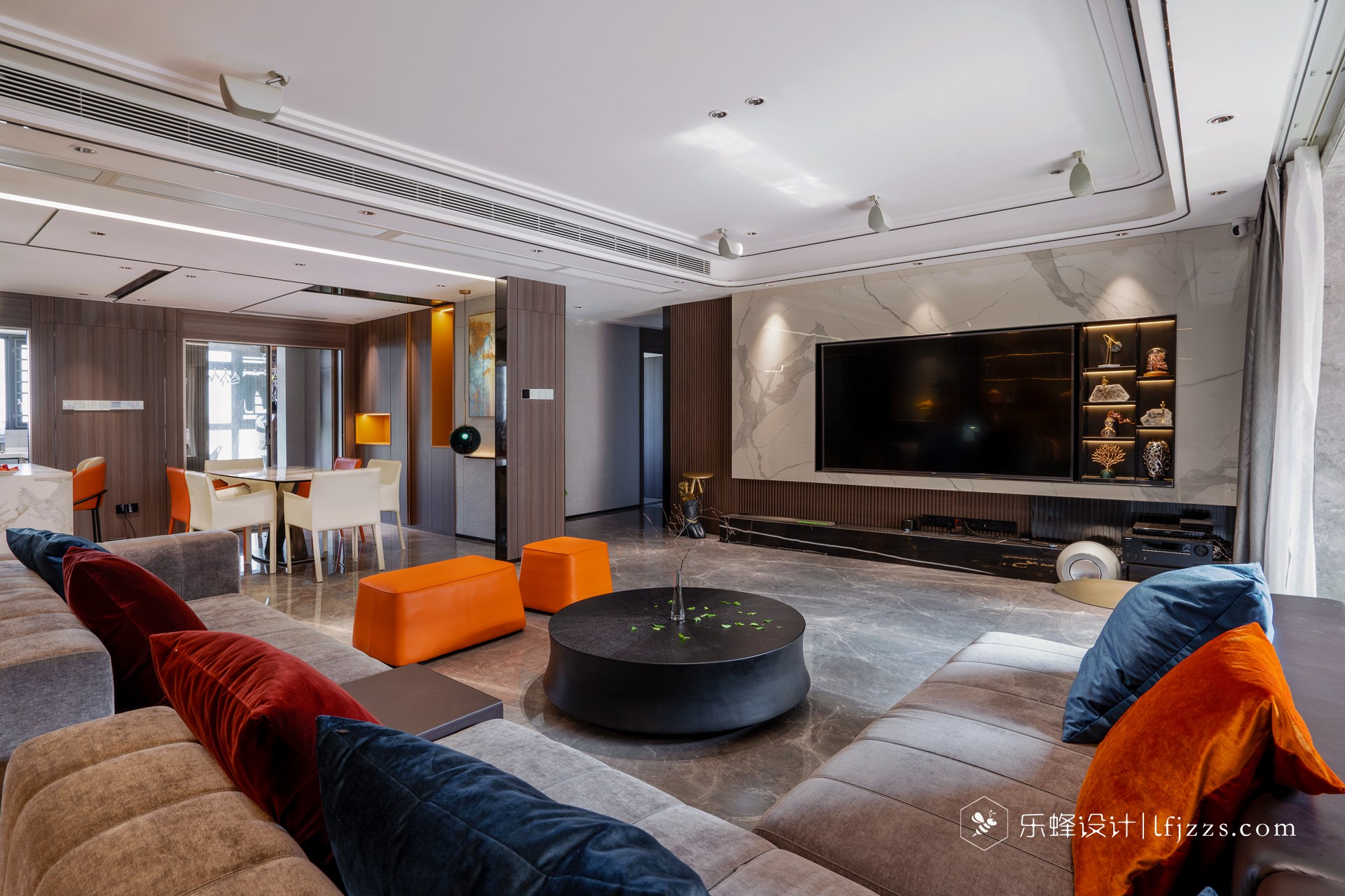 200平现代轻奢，这才是浪漫与温馨的居家方式！-2